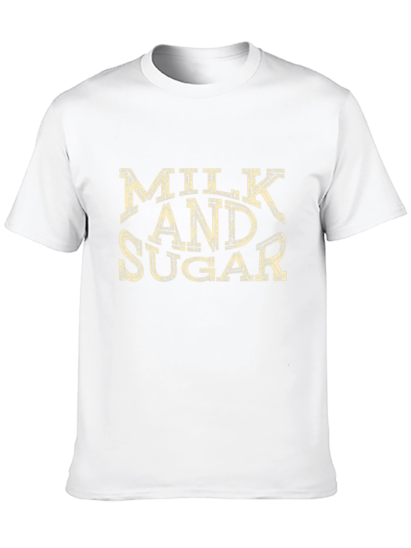 Milk and Sugar Distressed Graphic T-Shirt