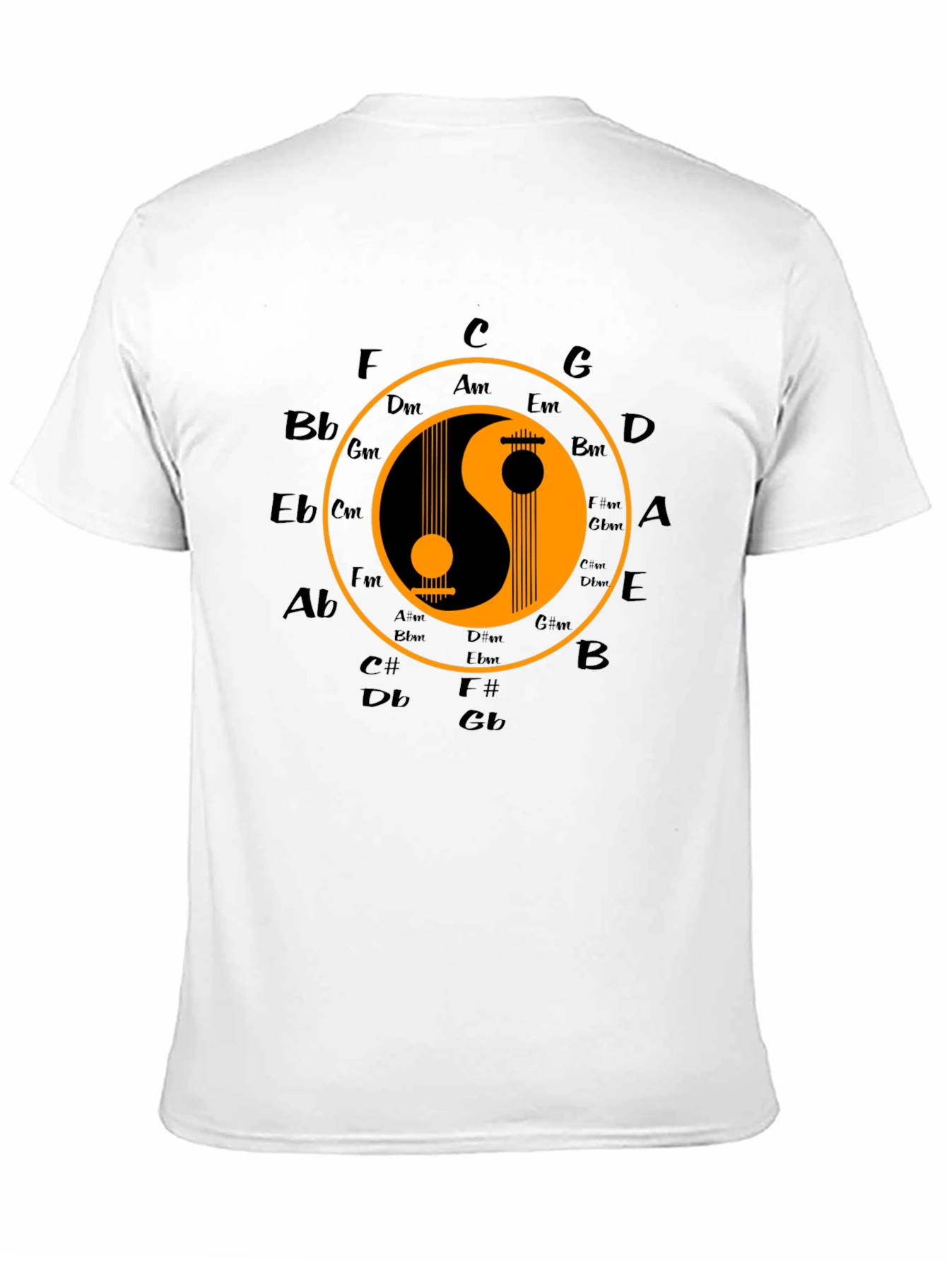 Yin Yang Music T-Shirt - Harmony & Balance