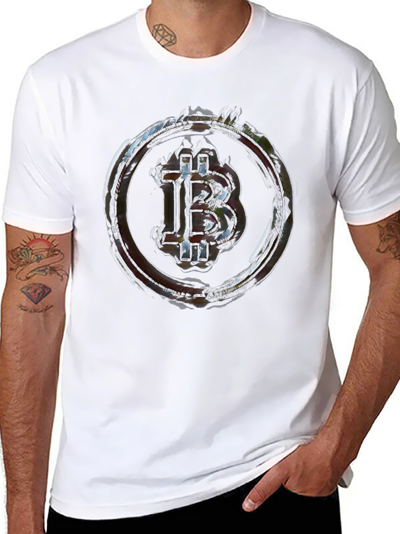 Bitcoin Crypto Currency T-Shirt - Black