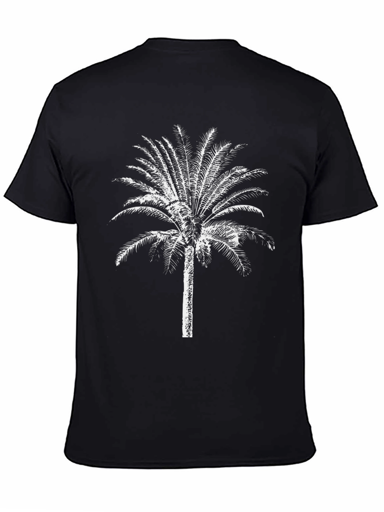 Black Palm Tree Graphic Tee - Casual & Stylish