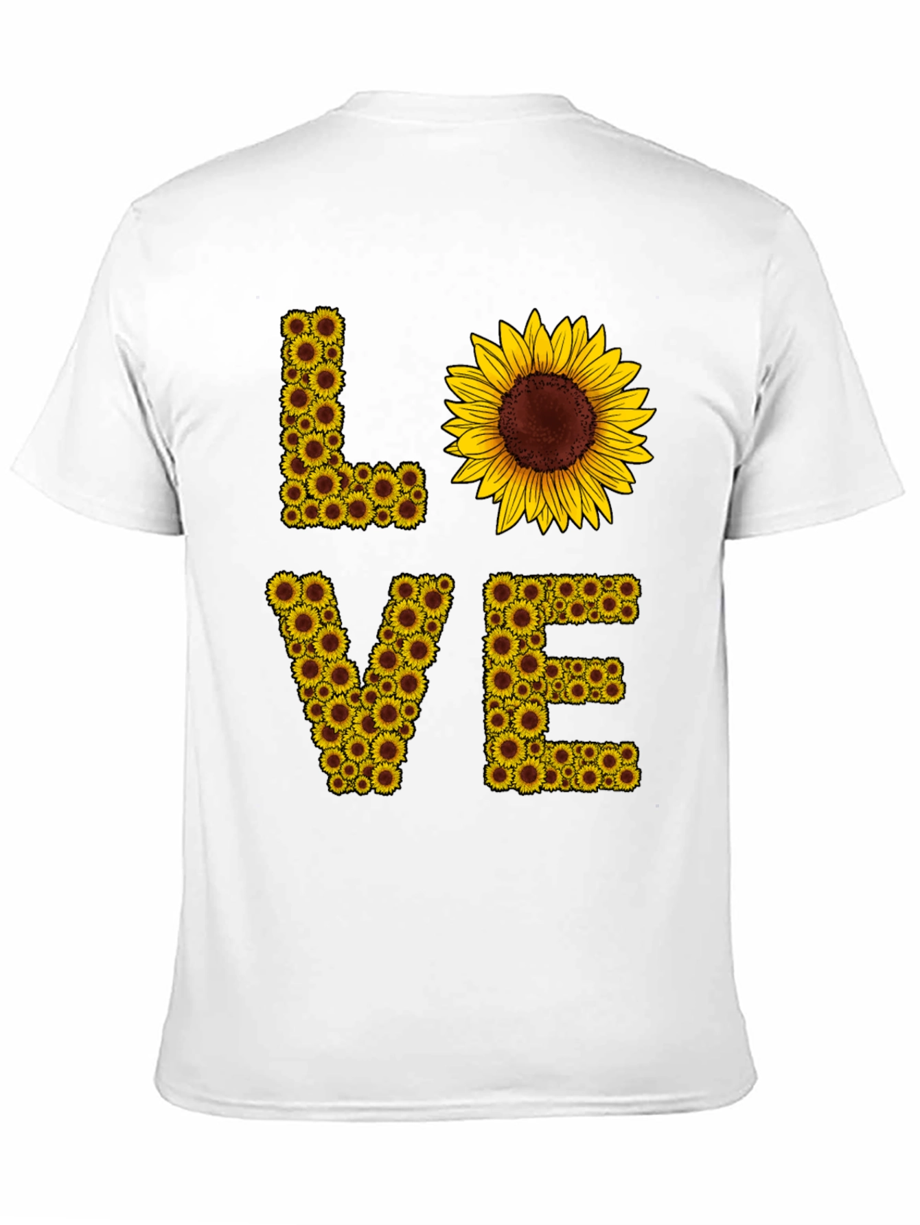 Sunflower LOVE Graphic Tee - Black Casual Shirt