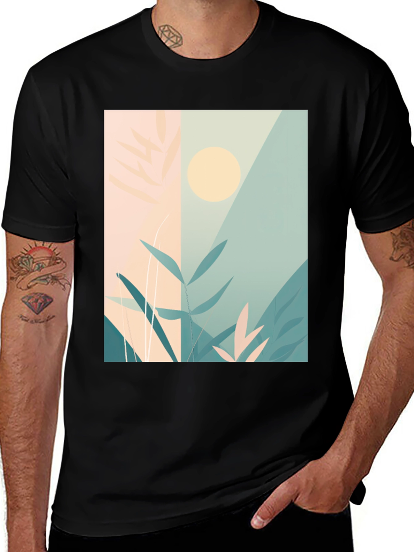 Nature Abstract Graphic Tee