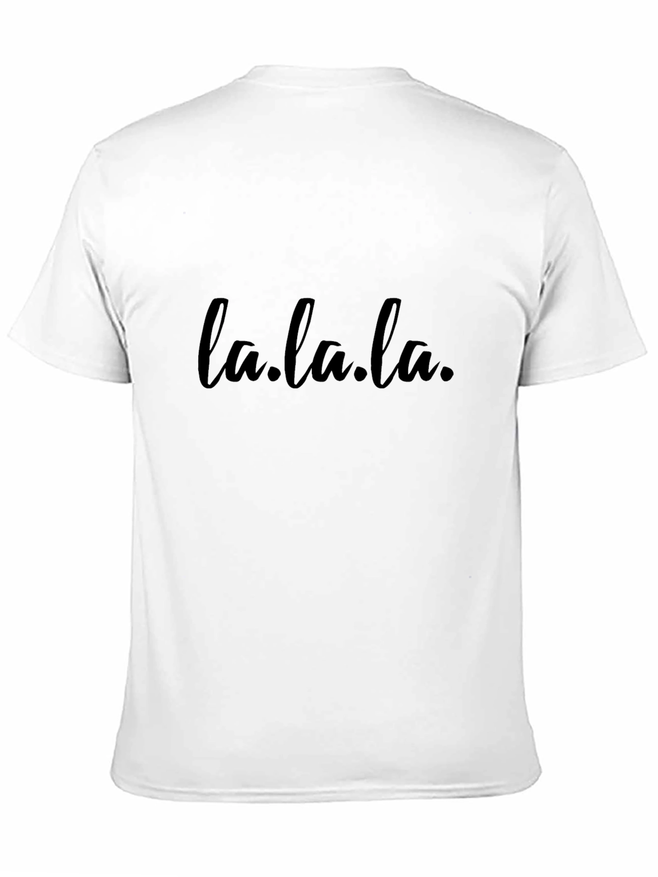 La.la.la. Black Graphic Tee - Mens Casual Shirt