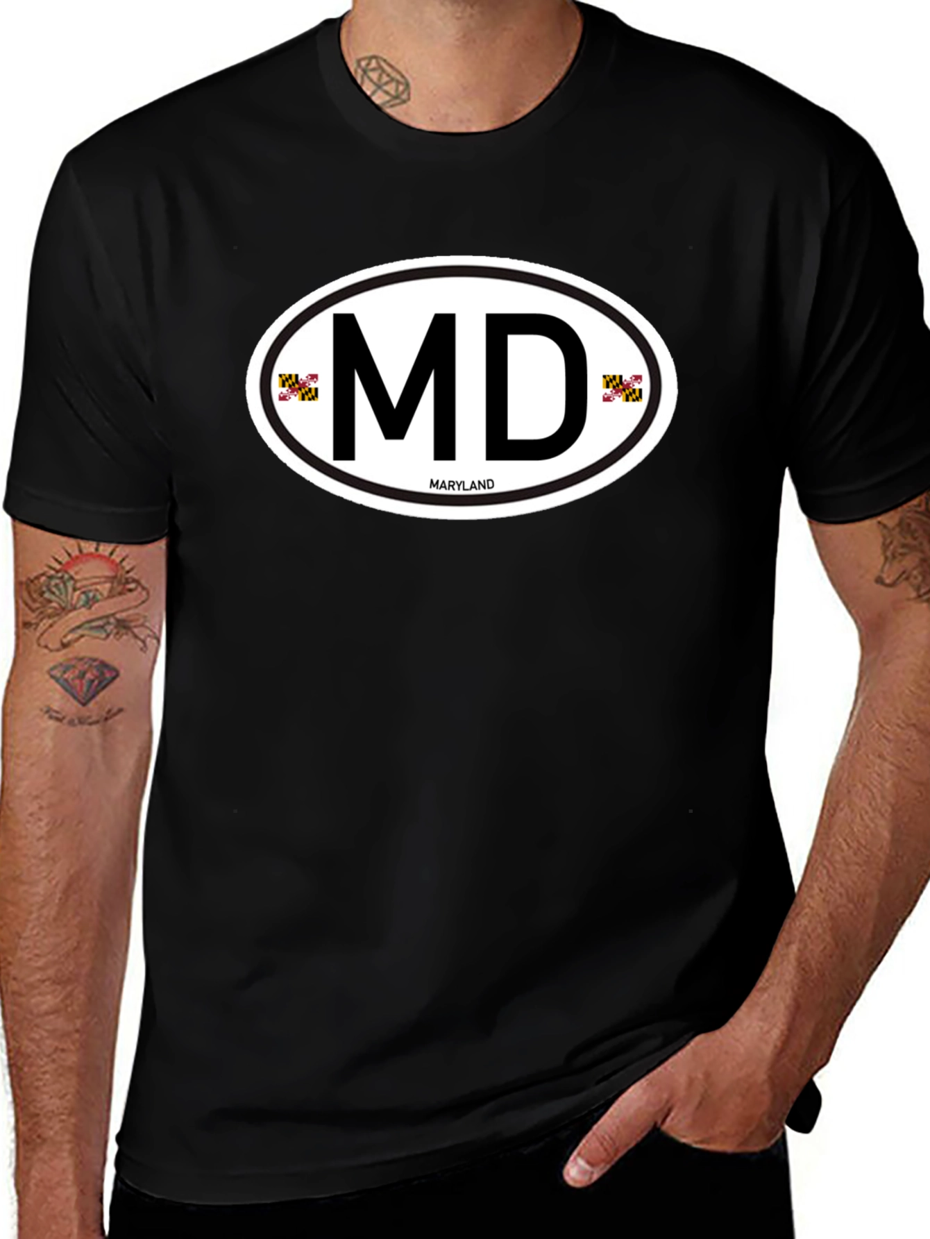 Maryland Pride Tee - MD Oval Design Shirt