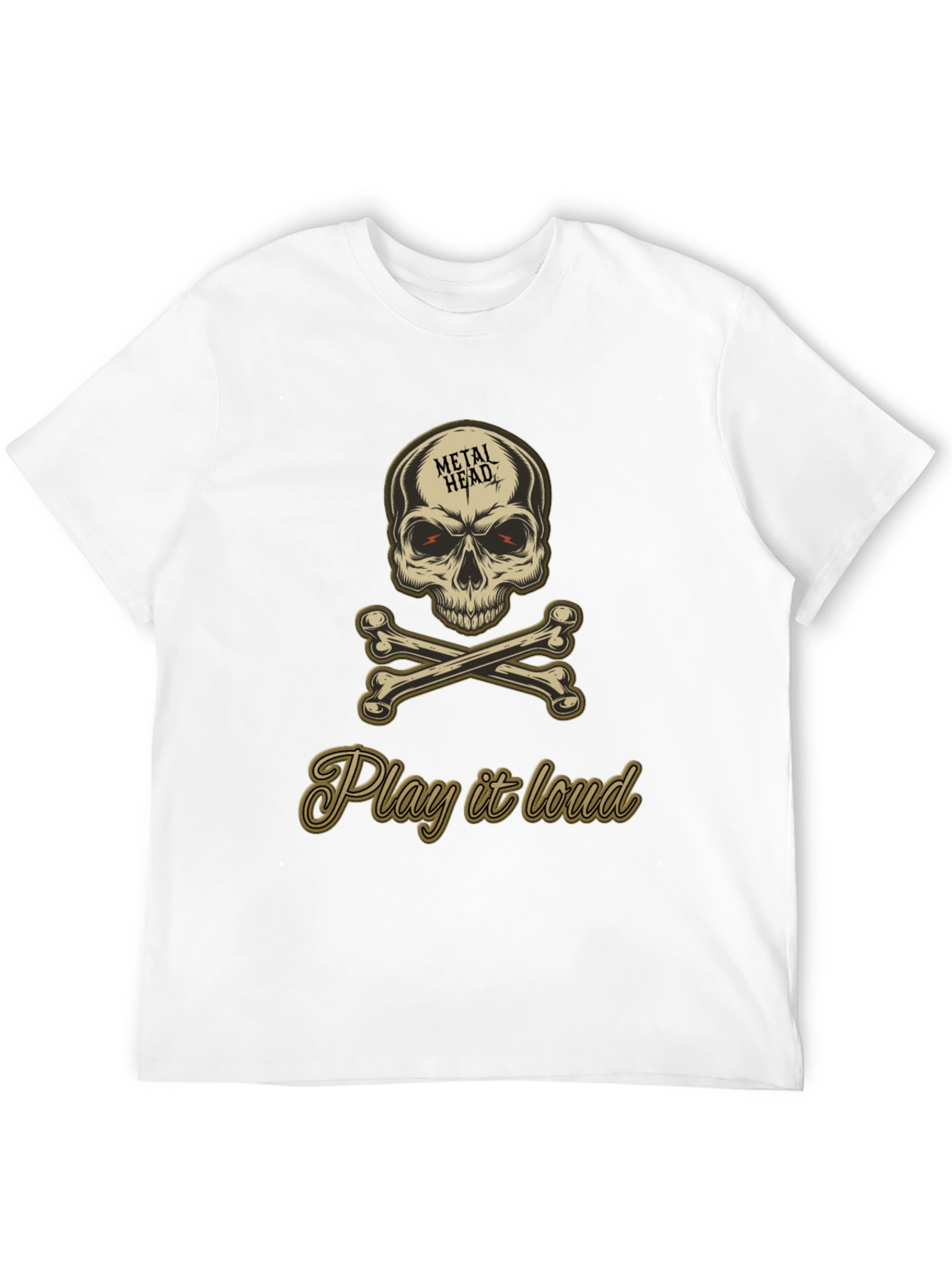 Metal Head Skull & Crossbones Graphic Tee