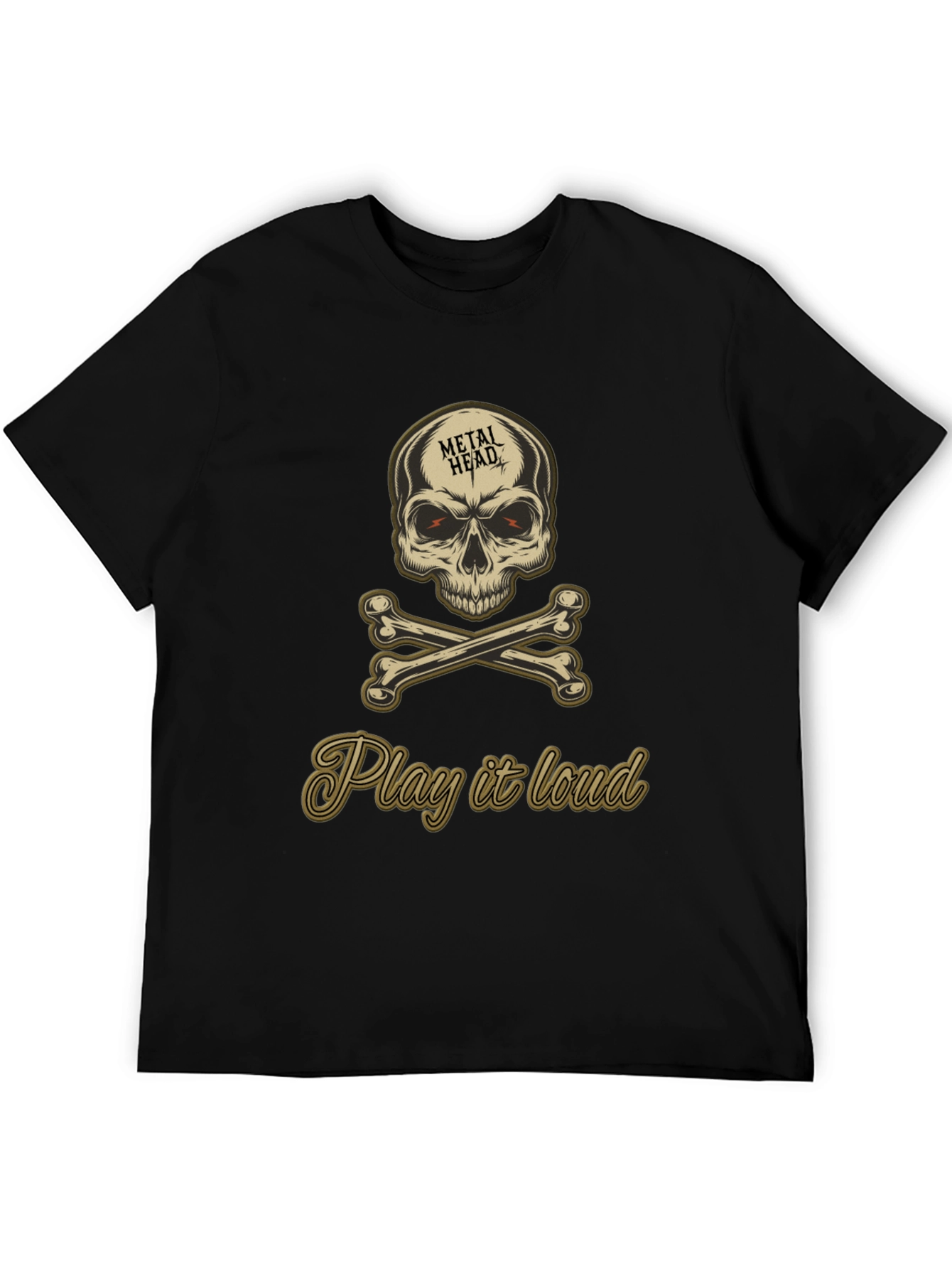 Metal Head Skull & Crossbones Graphic Tee