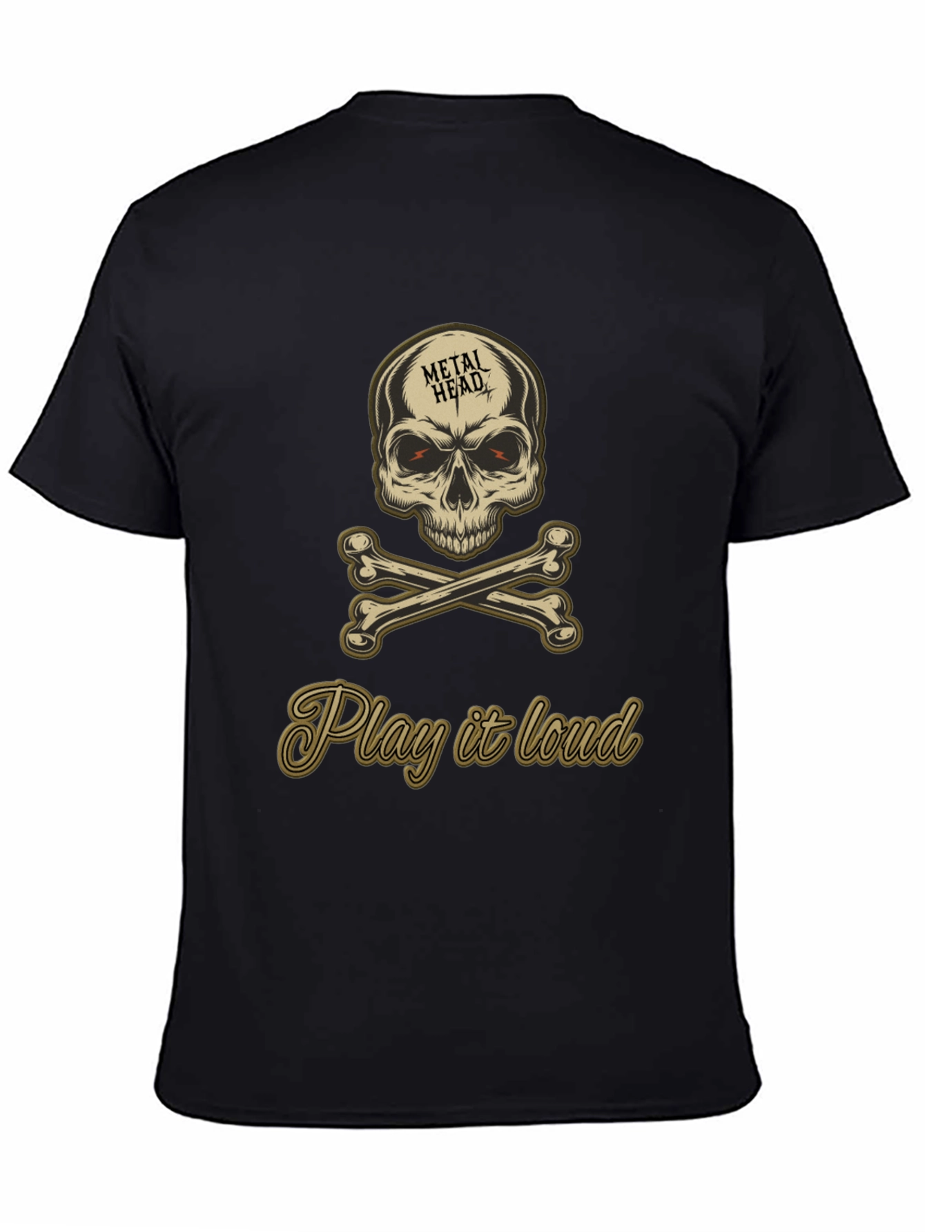 Metal Head Skull & Crossbones Graphic Tee
