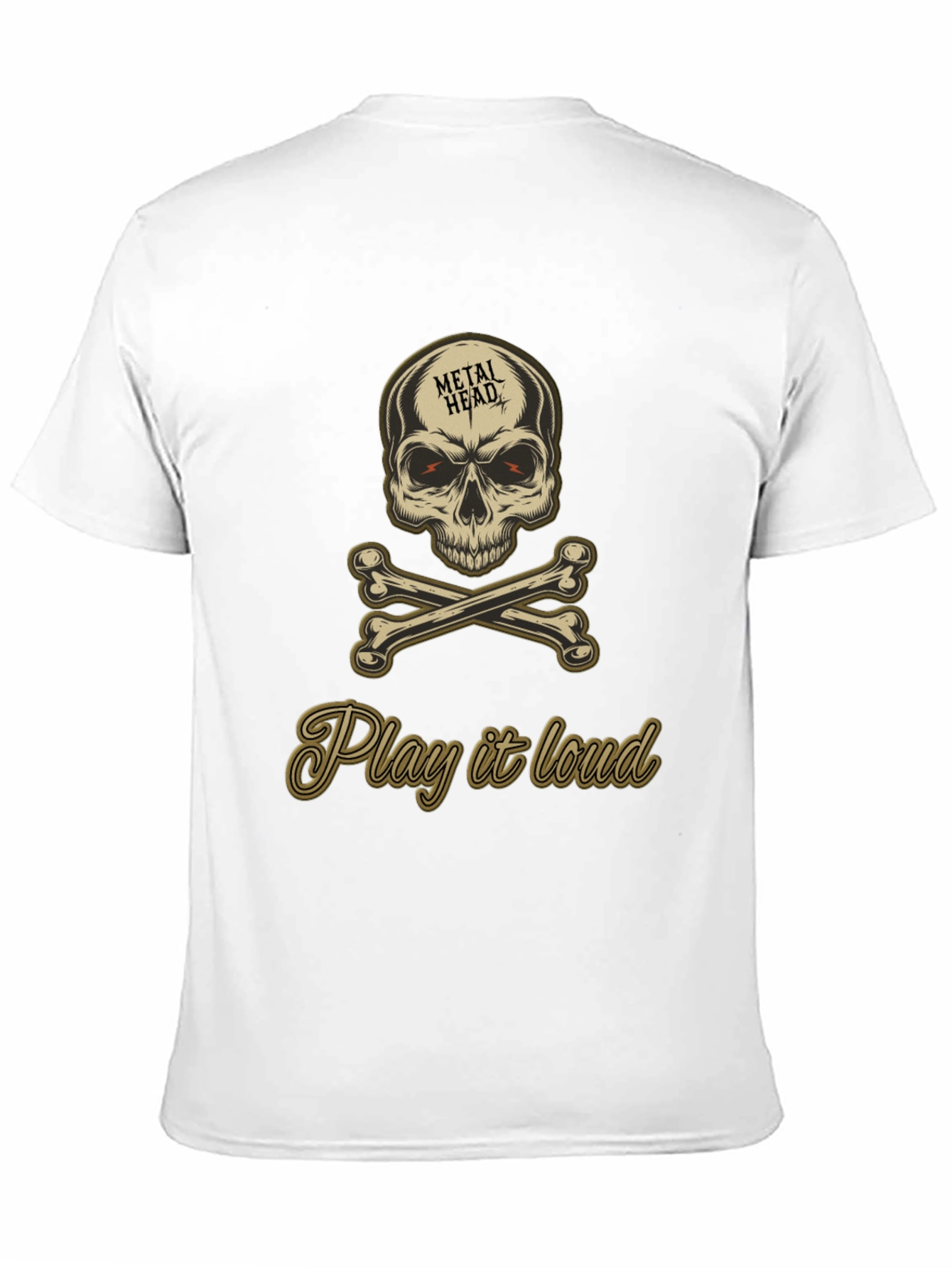 Metal Head Skull & Crossbones Graphic Tee