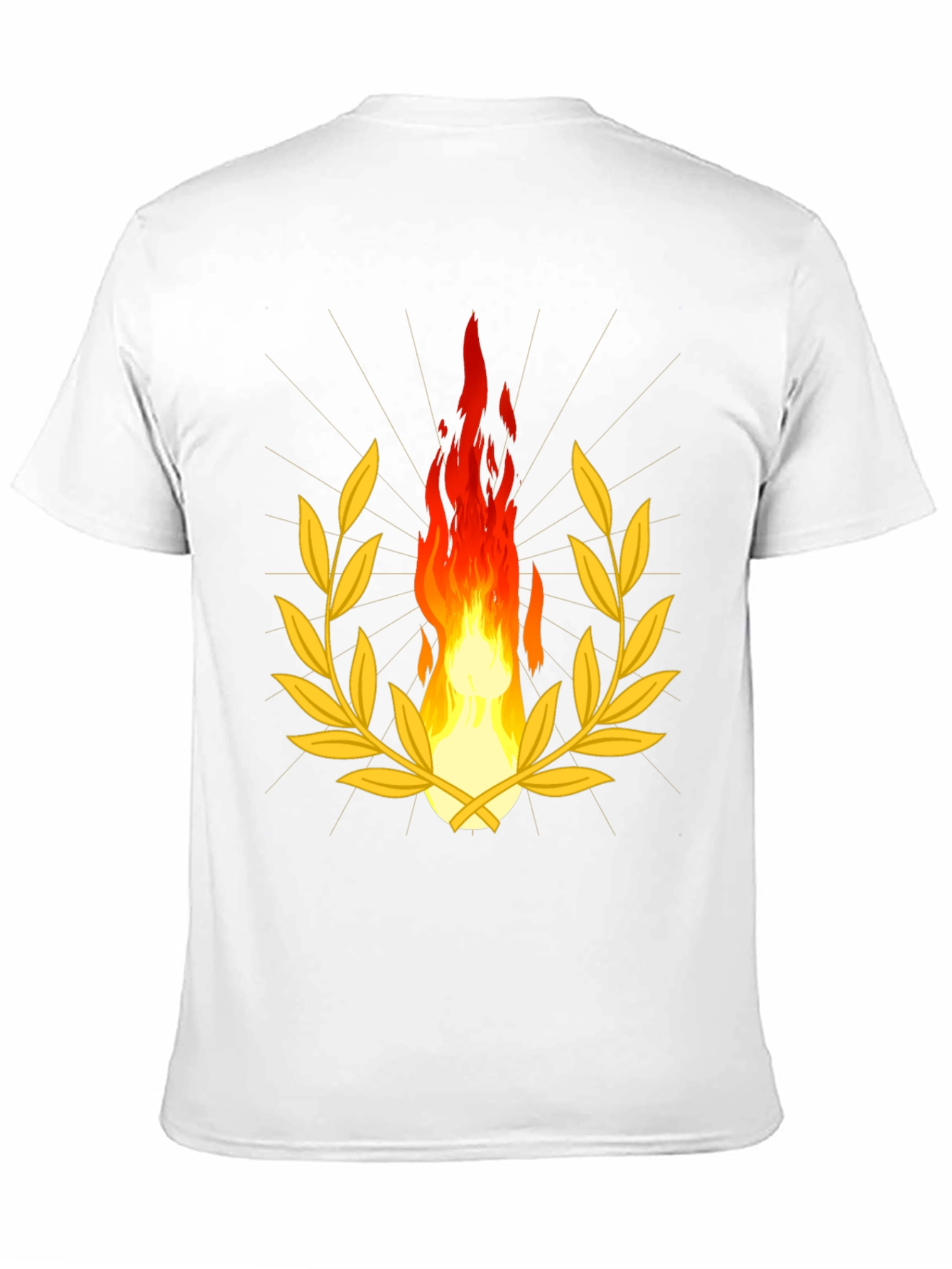 Flame & Laurel Graphic Tee - Stylish Black Shirt