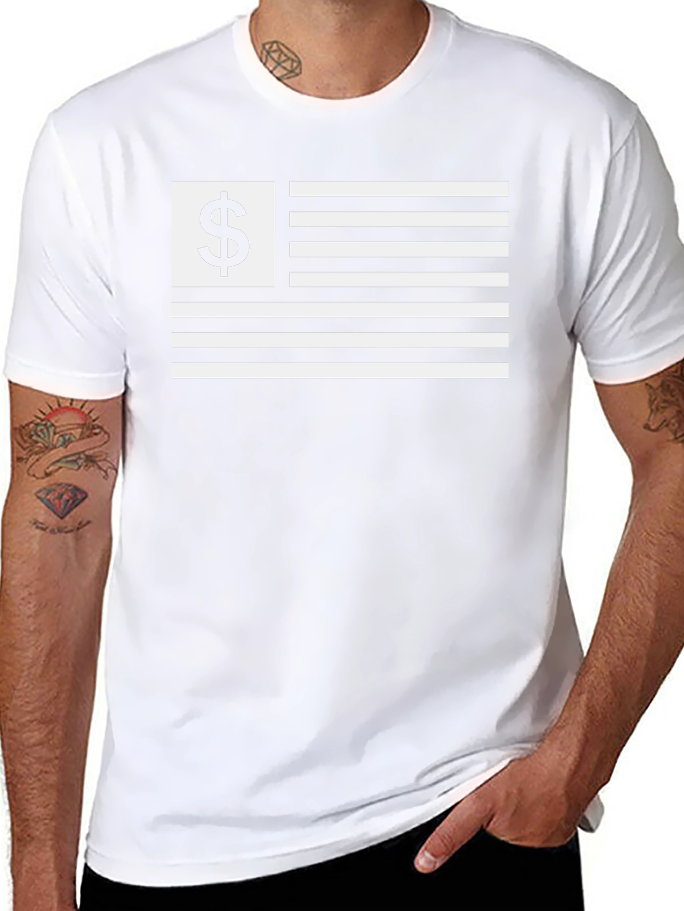 Dollar Sign American Flag T-Shirt