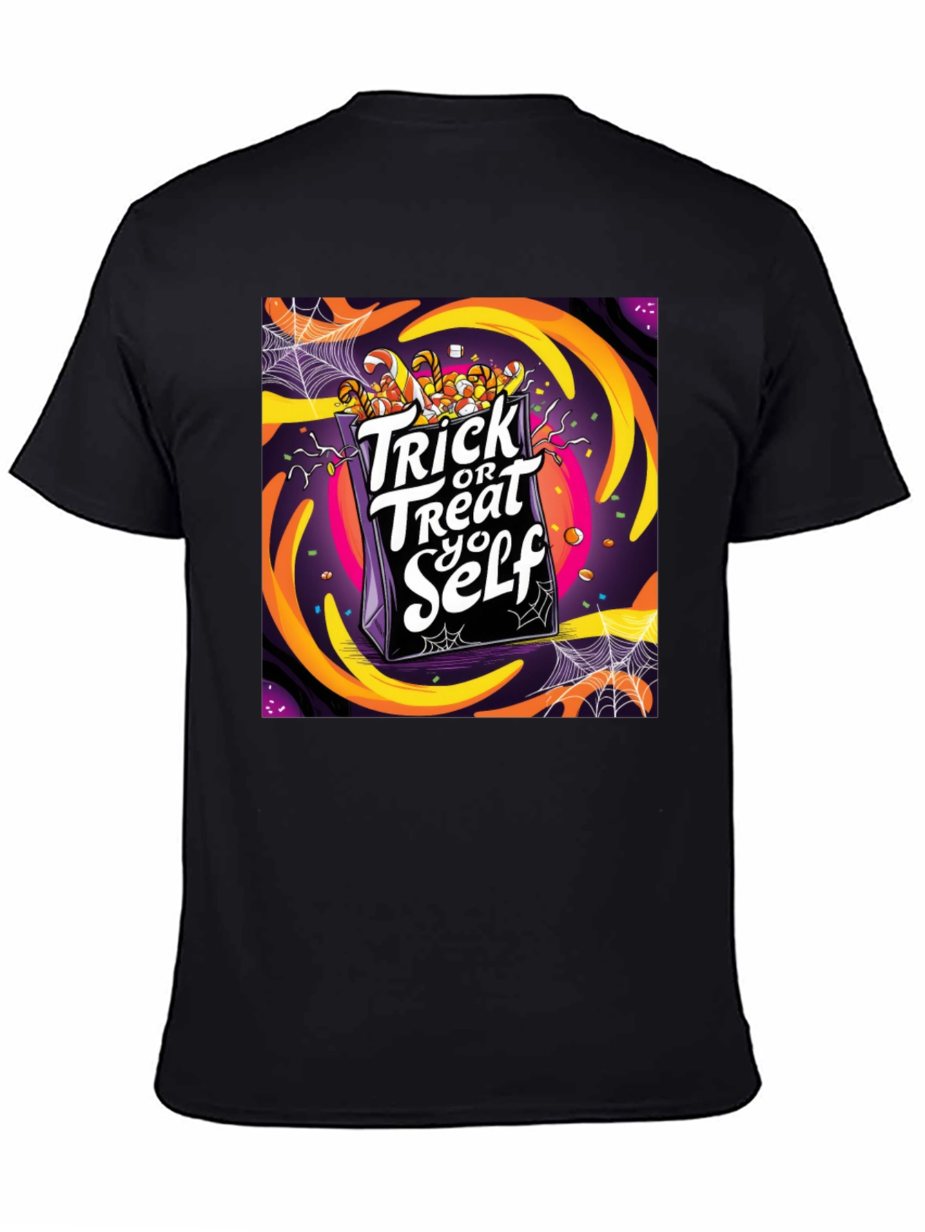 Trick or Treat Yo Self Graphic T-Shirt