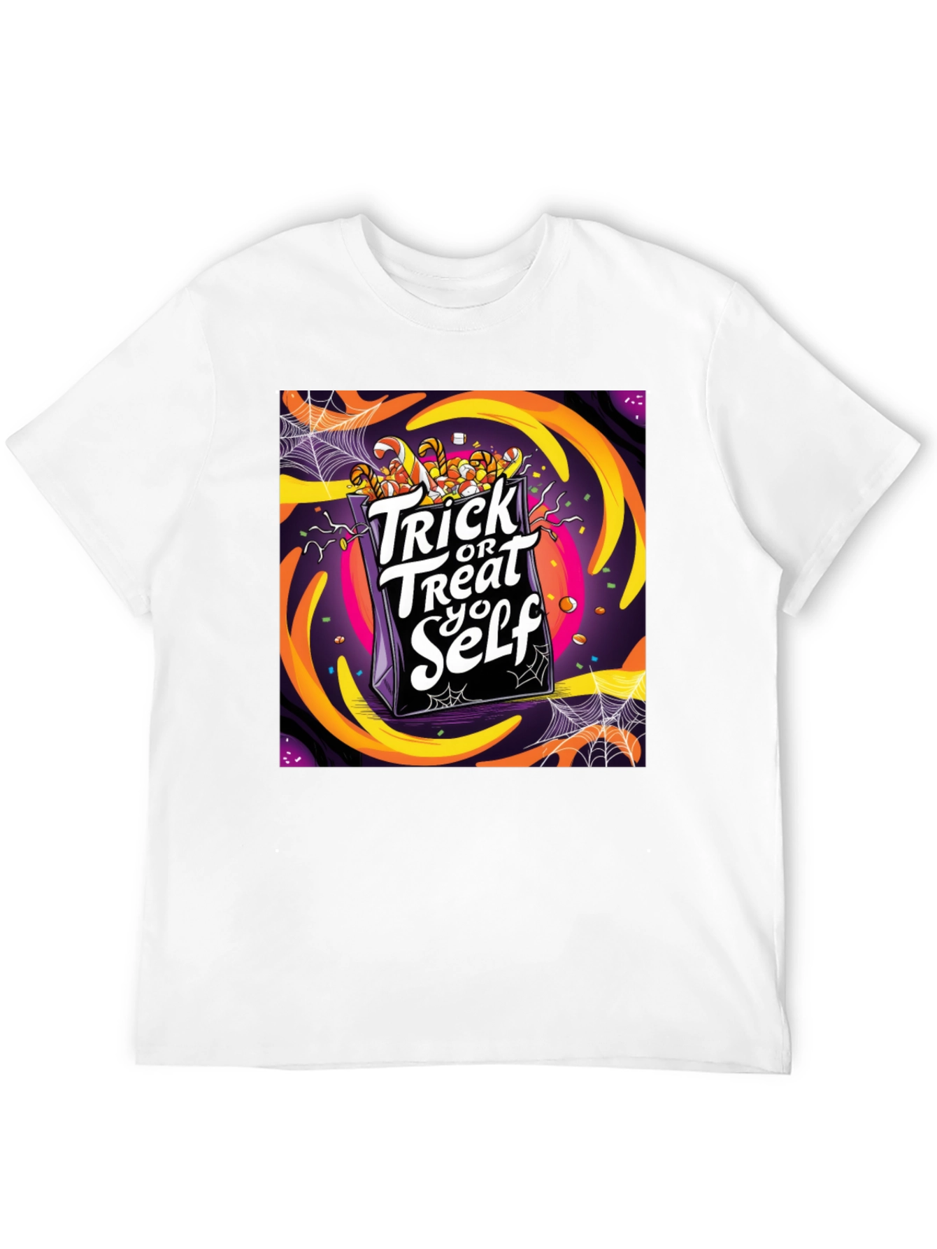 Trick or Treat Yo Self Graphic T-Shirt