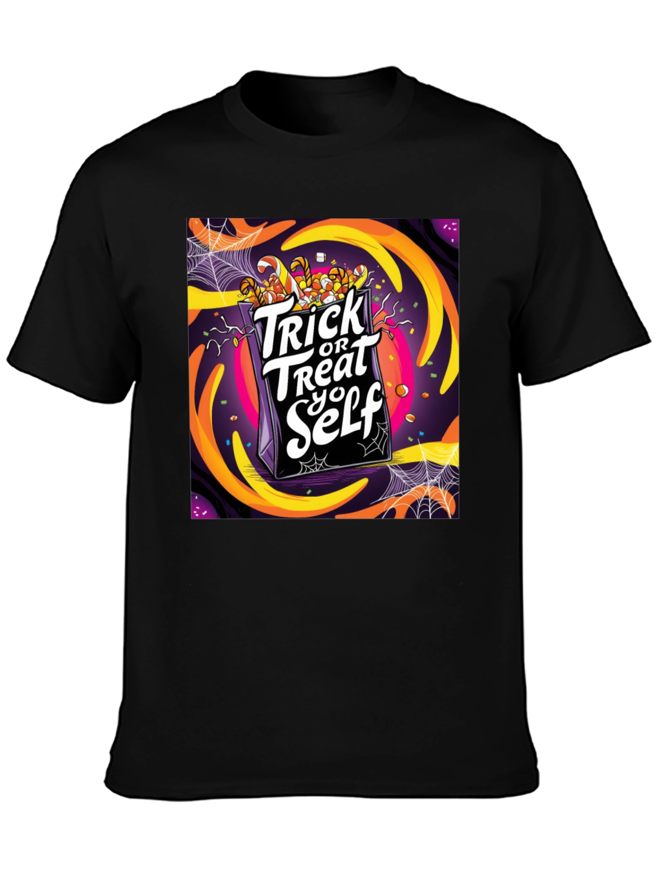 Trick or Treat Yo Self Graphic T-Shirt