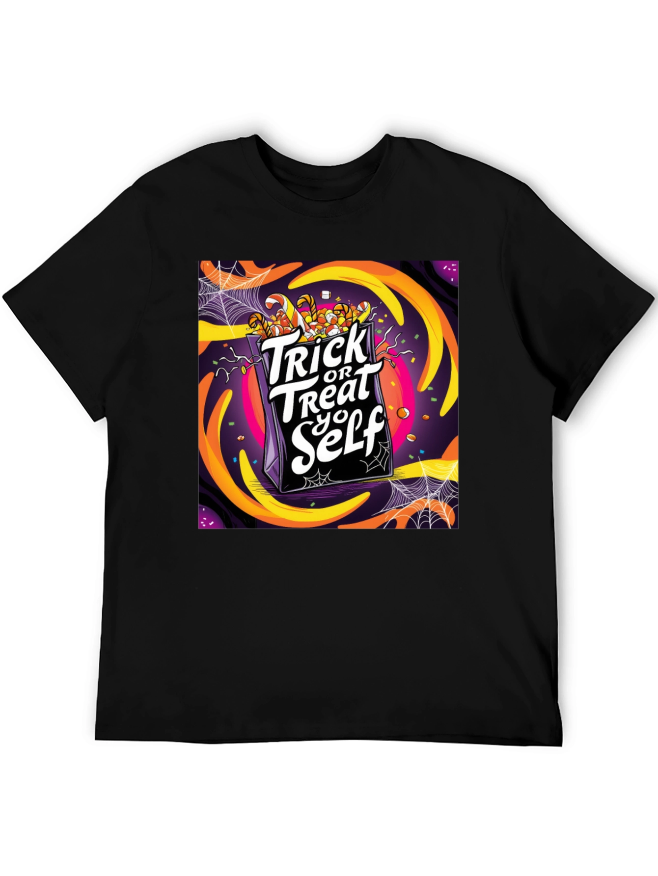 Trick or Treat Yo Self Graphic T-Shirt