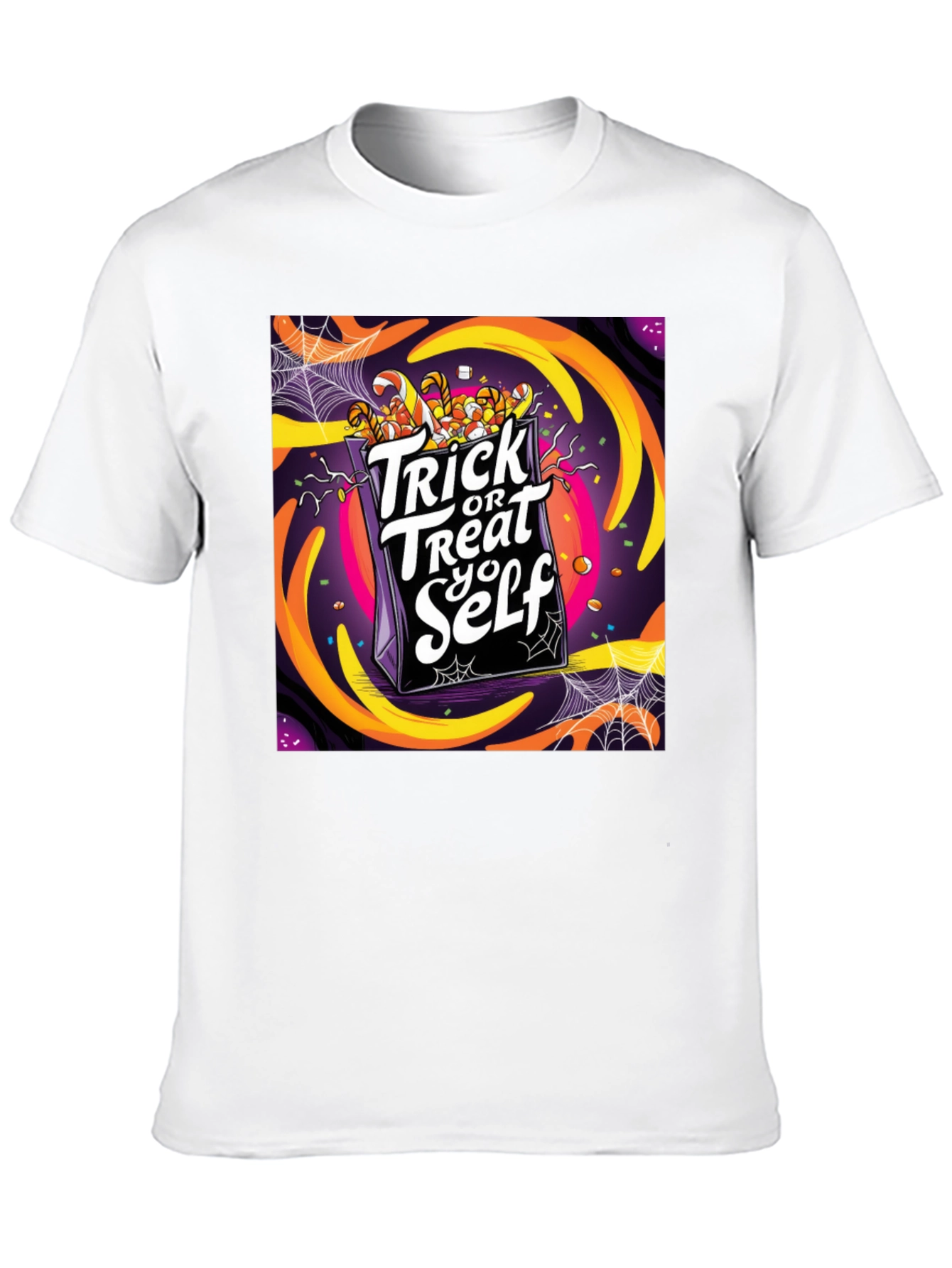 Trick or Treat Yo Self Graphic T-Shirt