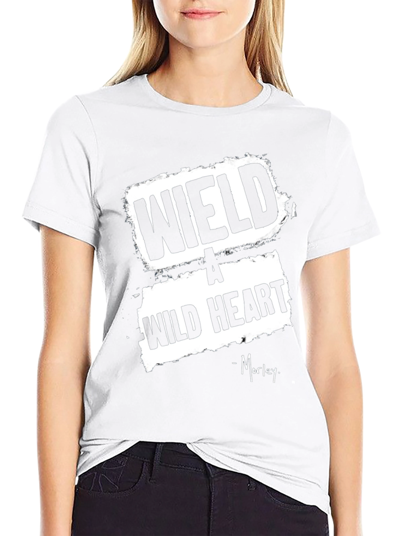 Wield A Wild Heart Black Graphic T-Shirt