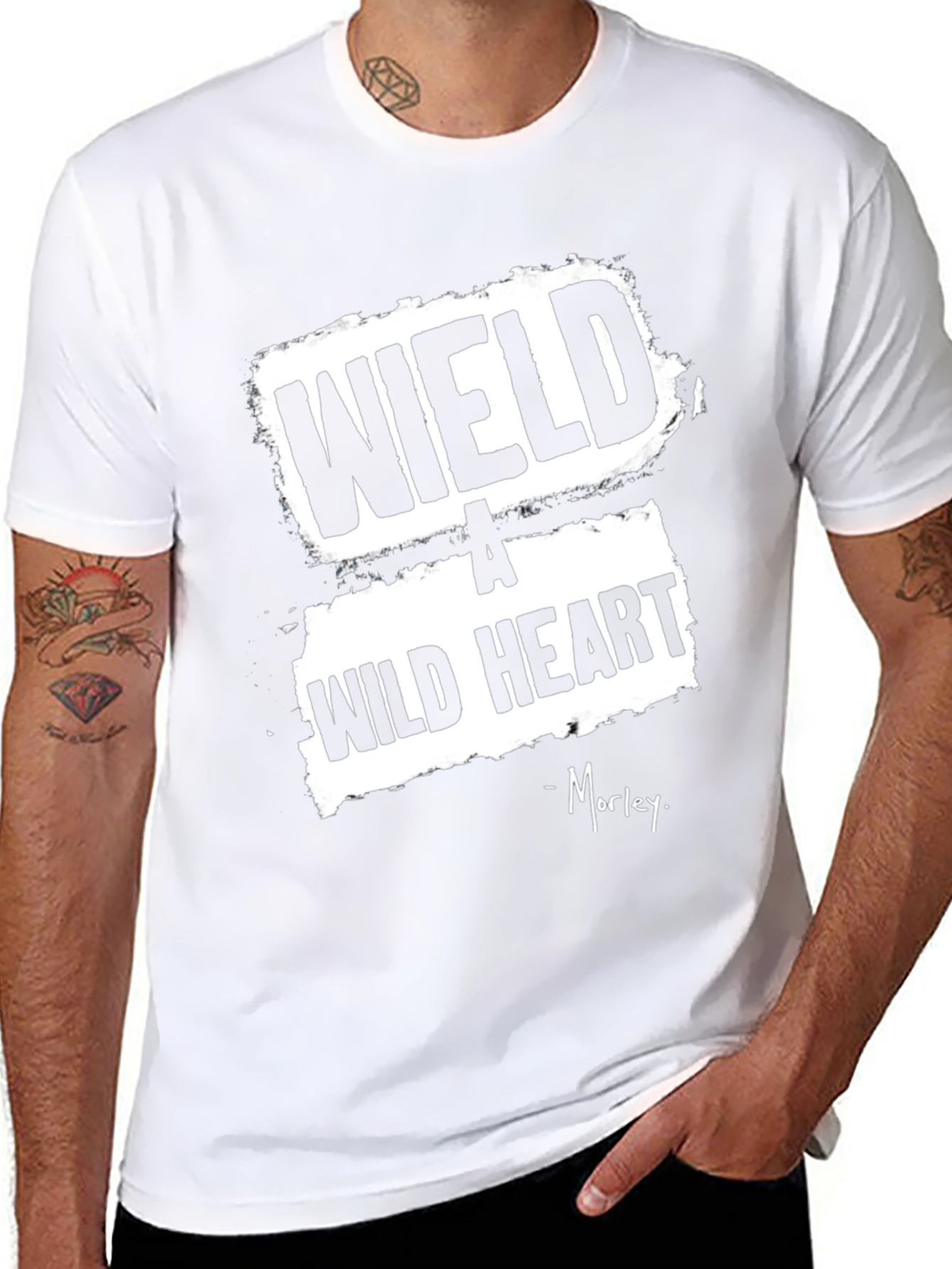 Wield A Wild Heart Black Graphic T-Shirt
