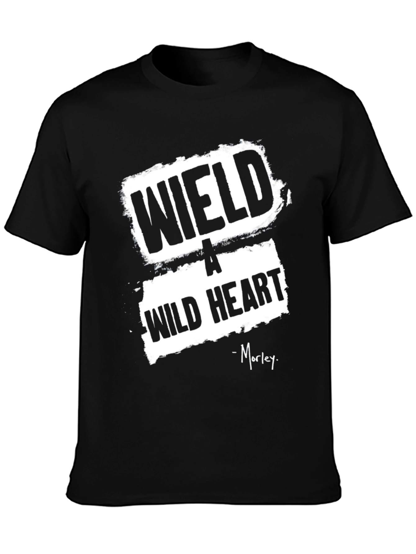 Wield A Wild Heart Black Graphic T-Shirt