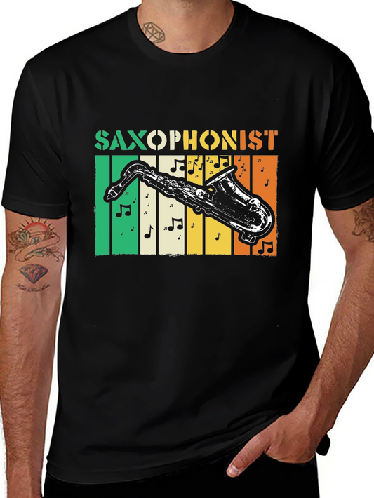 Saxophonist Irish Flag T-Shirt - Music Lover Tee