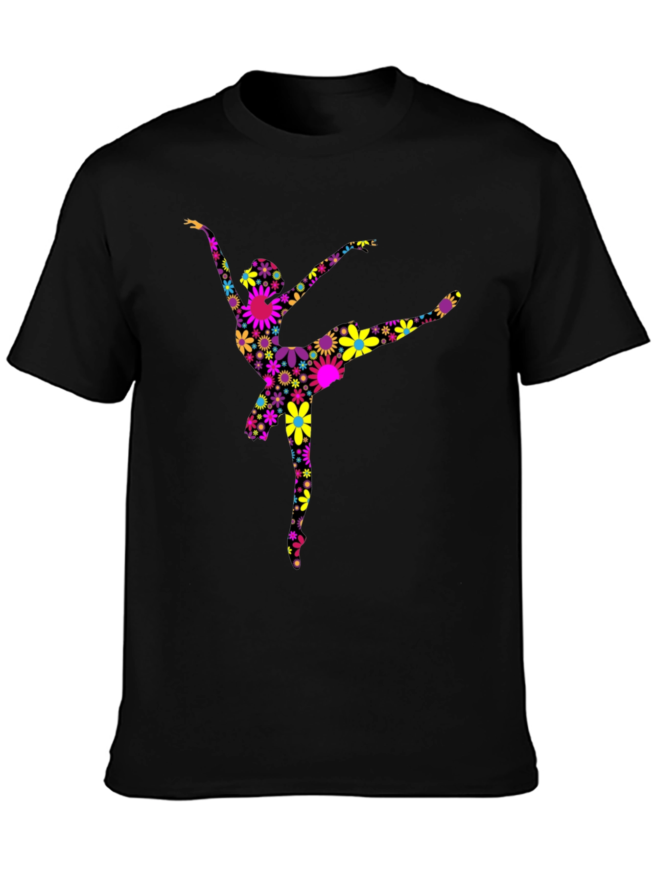 Floral Ballerina Graphic T-Shirt