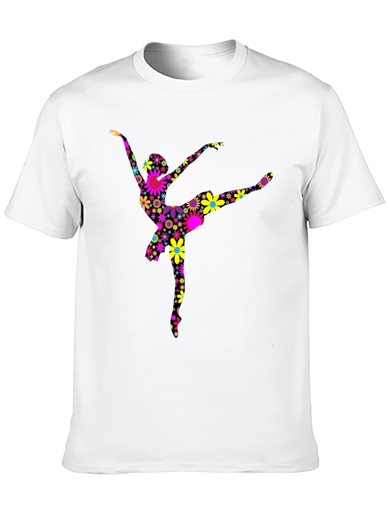 Floral Ballerina Graphic T-Shirt