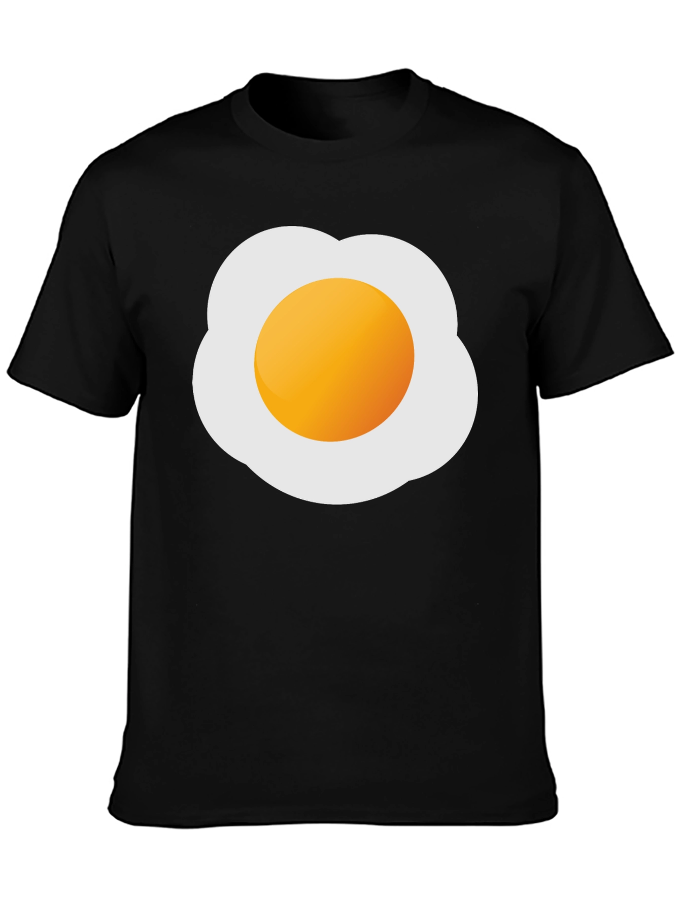 Fried Egg Graphic Tee - Novelty Casual T-Shirt