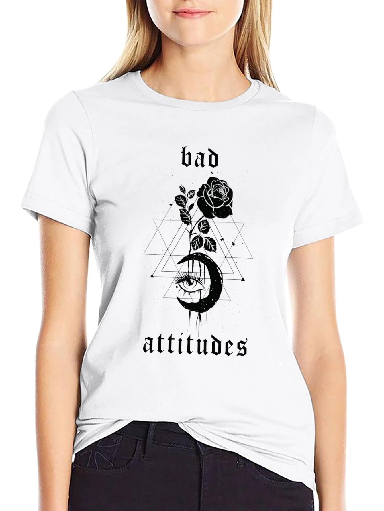 Bad Attitudes Graphic T-Shirt - Black