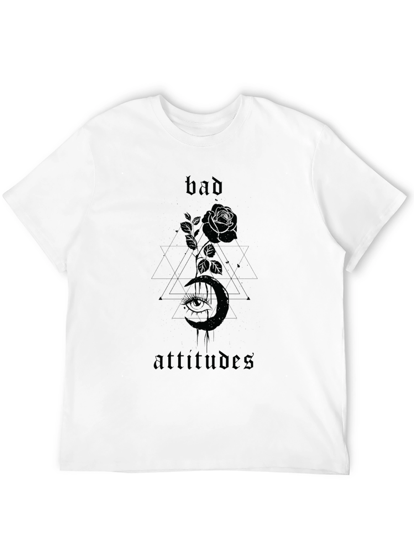 Bad Attitudes Graphic T-Shirt - Black