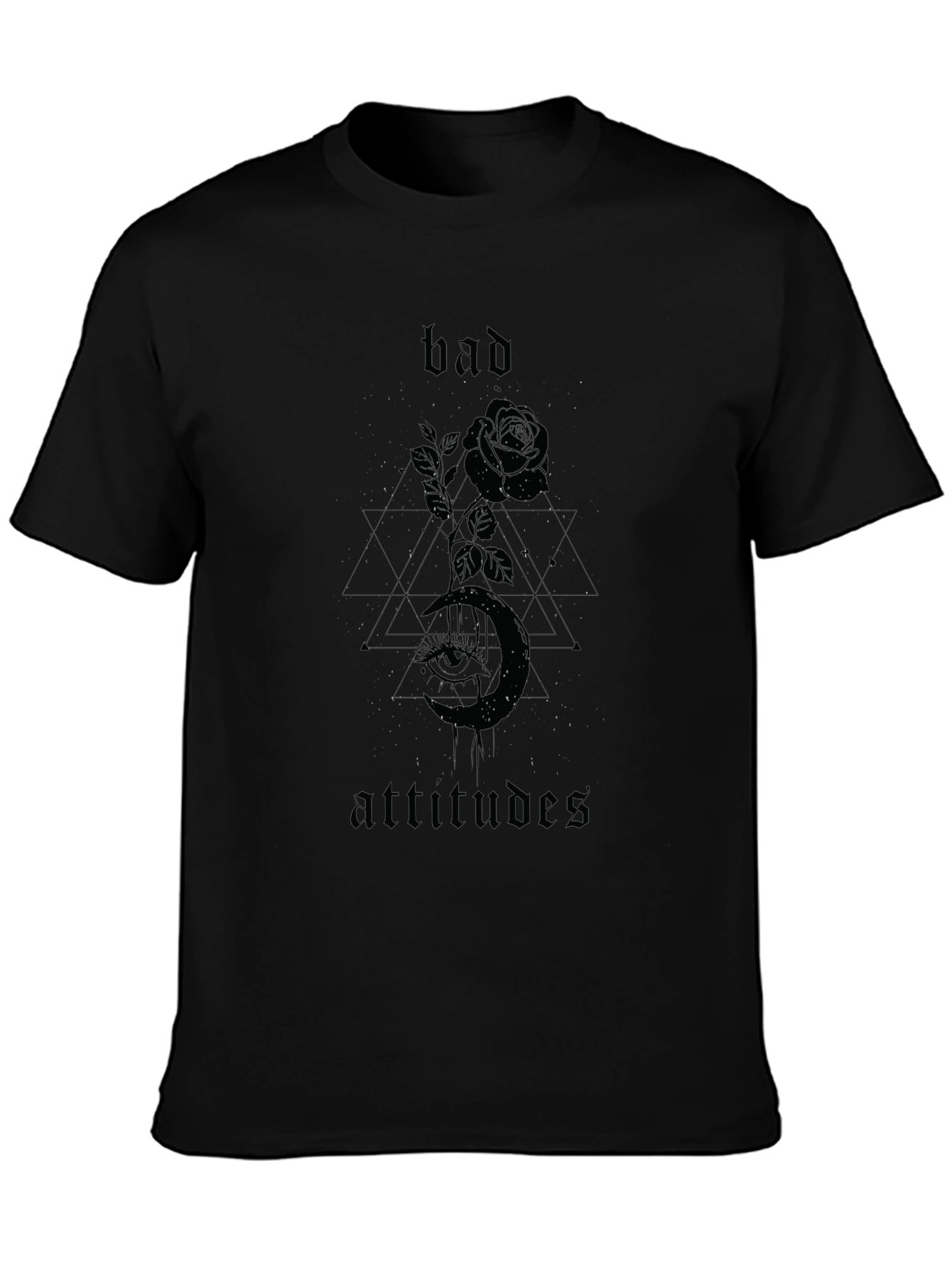 Bad Attitudes Graphic T-Shirt - Black