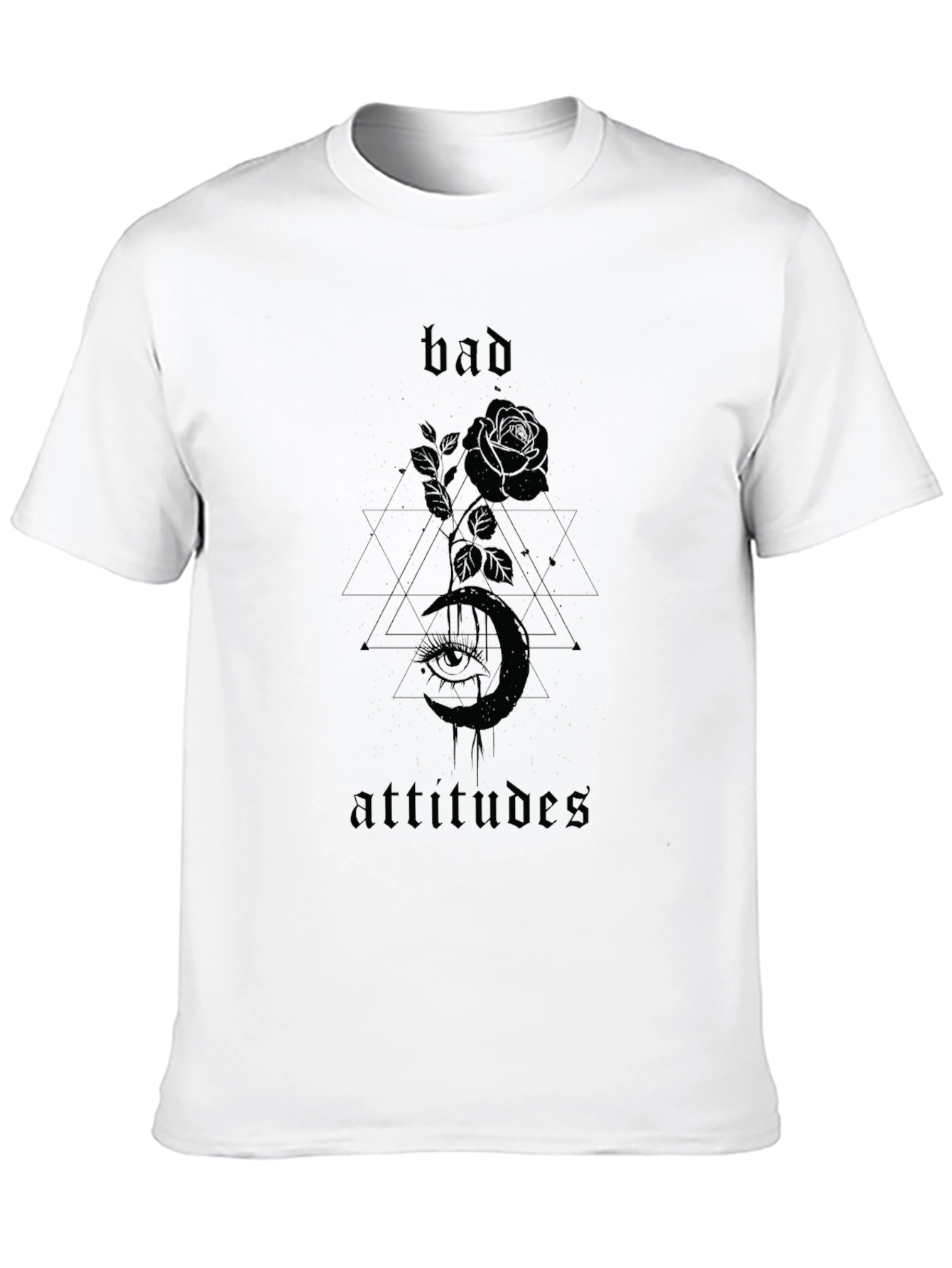 Bad Attitudes Graphic T-Shirt - Black