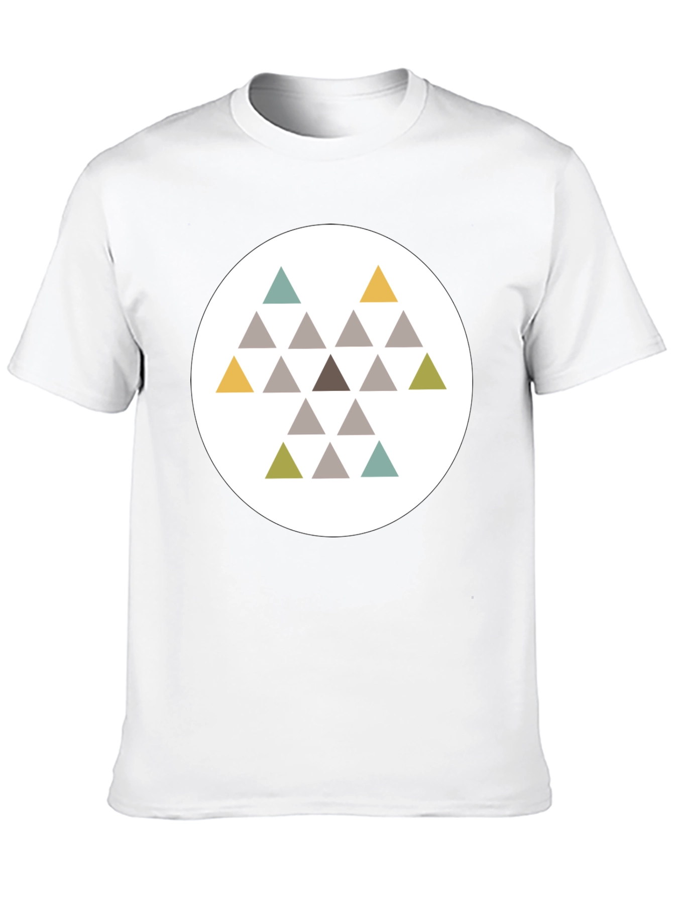 Modern Geometric Triangle T-Shirt