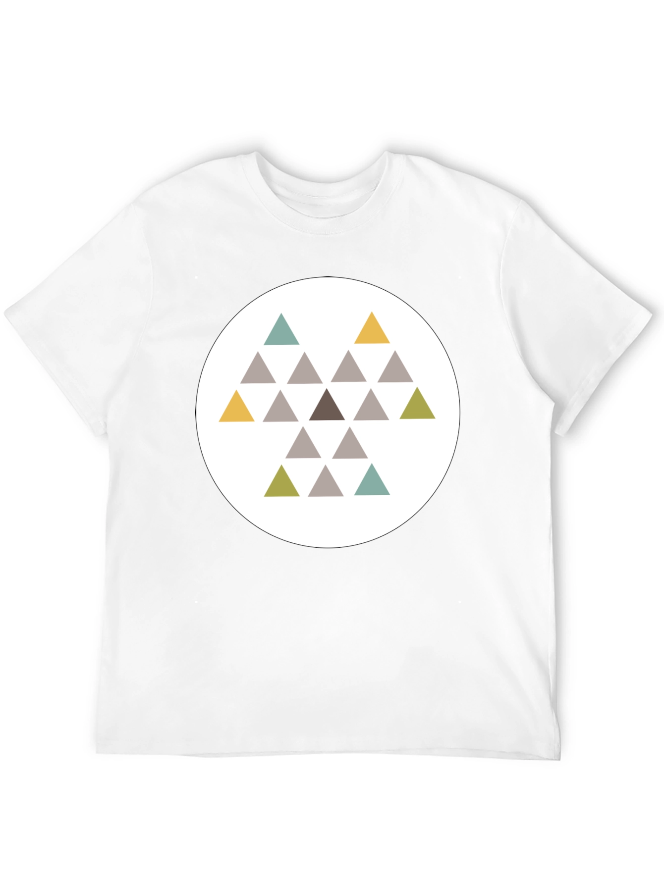 Modern Geometric Triangle T-Shirt