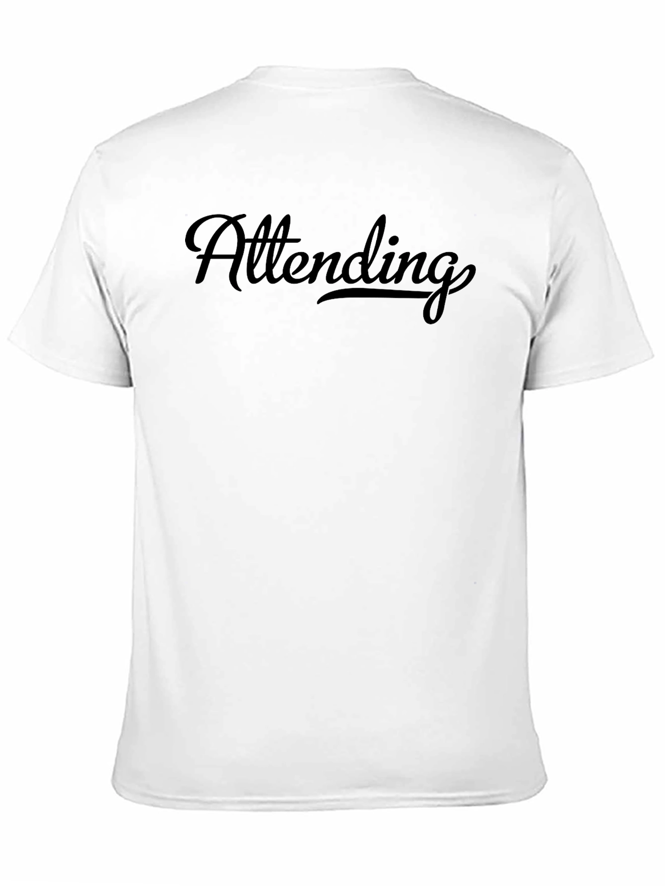 Attending Black Graphic T-Shirt - Modern Casual Wear