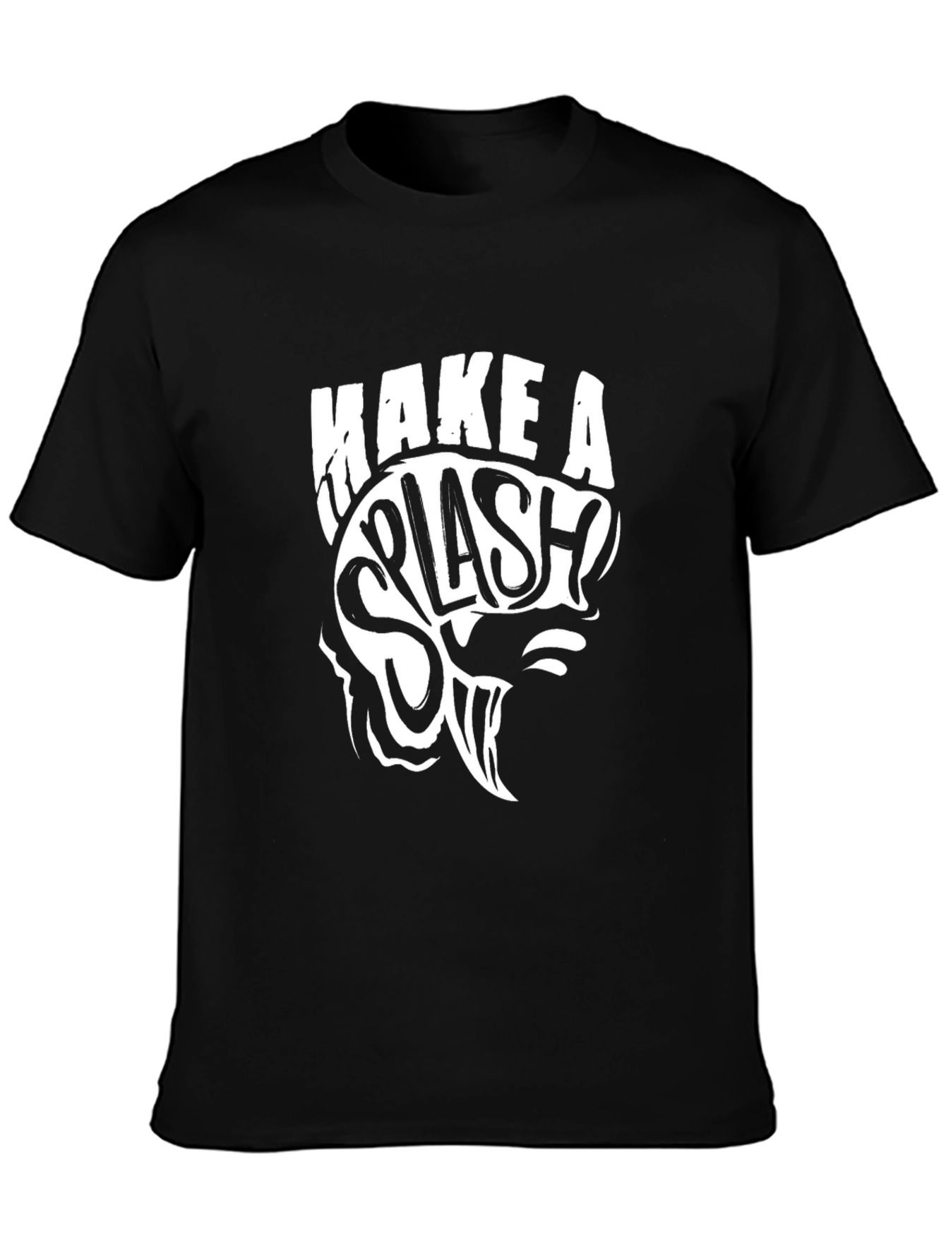 Make A Splash T-Shirt - Black Graphic Tee