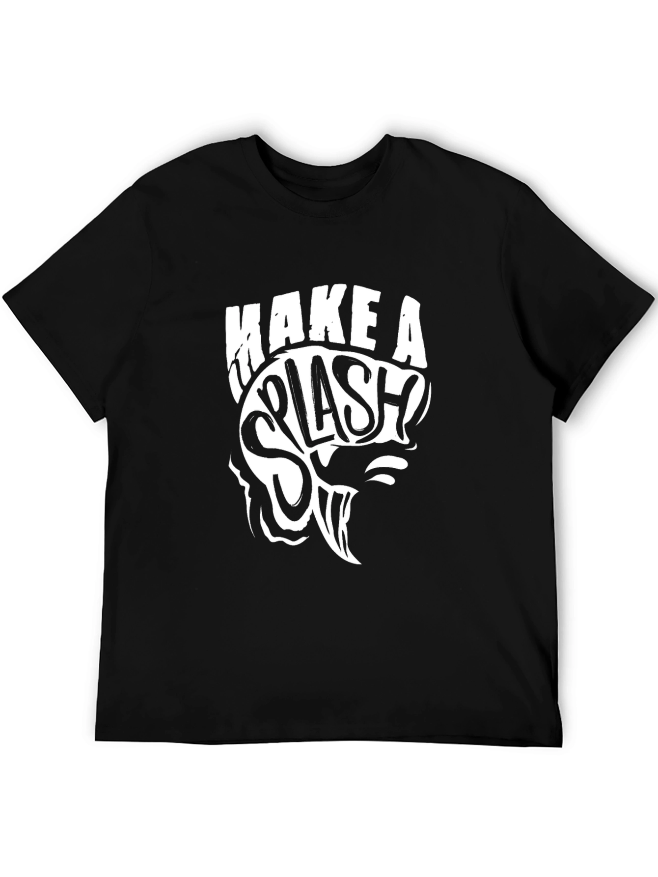 Make A Splash T-Shirt - Black Graphic Tee