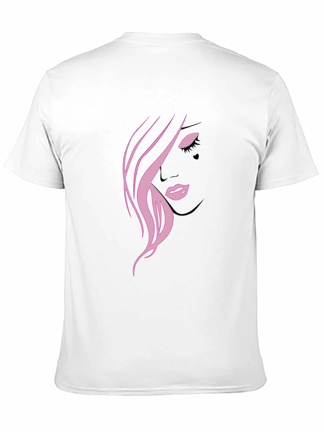 Pink Silhouette Graphic T-Shirt
