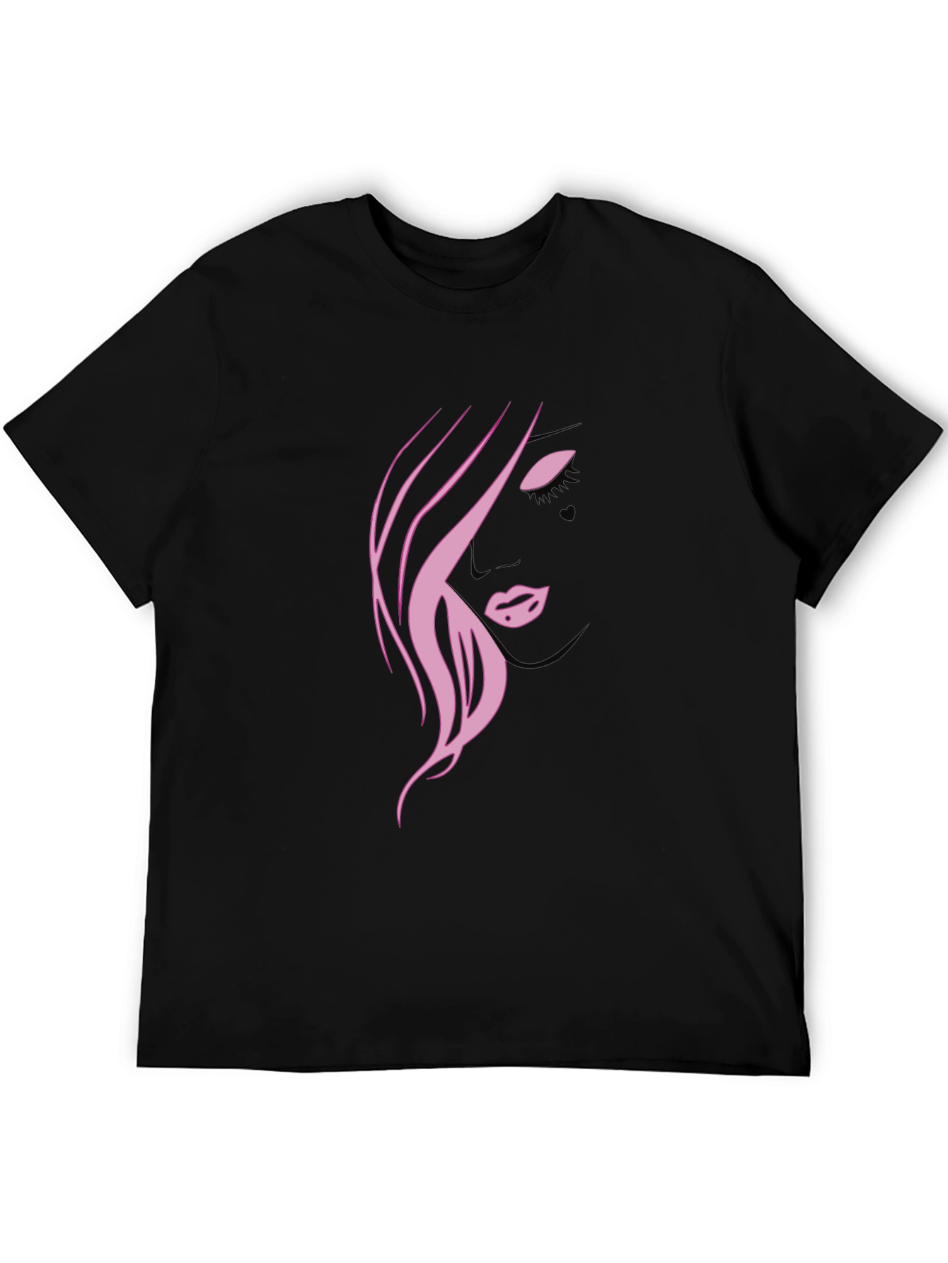 Pink Silhouette Graphic T-Shirt