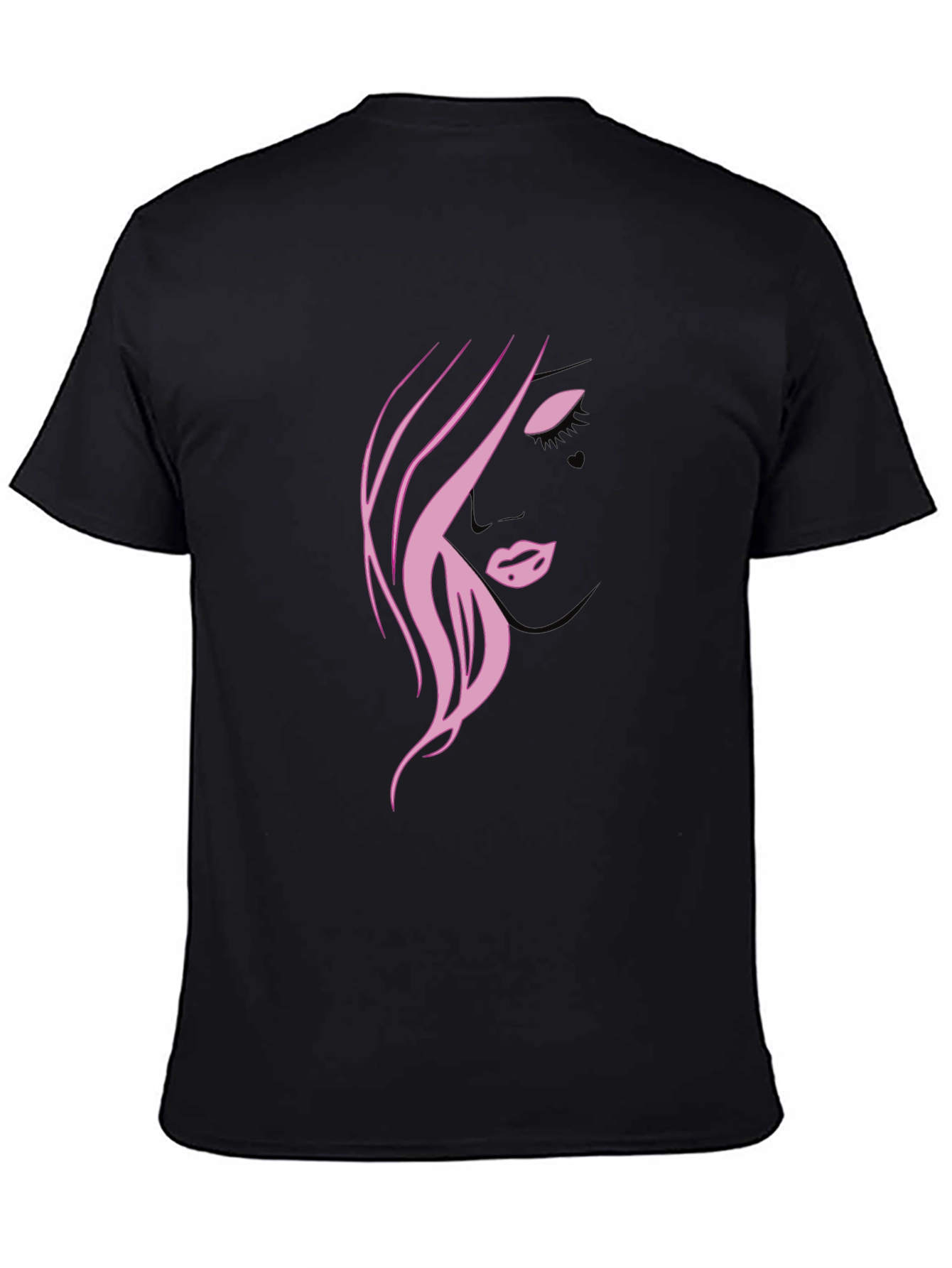 Pink Silhouette Graphic T-Shirt