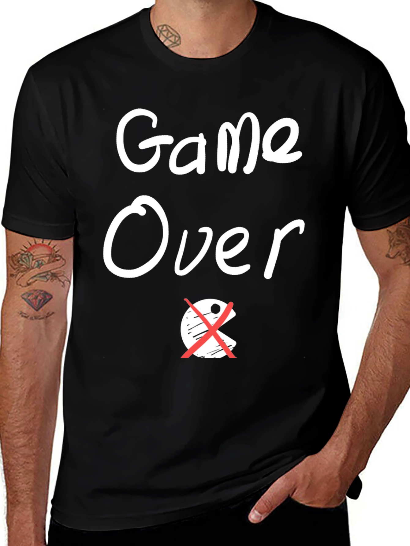 Game Over Pacman T-Shirt - Gamer Style!