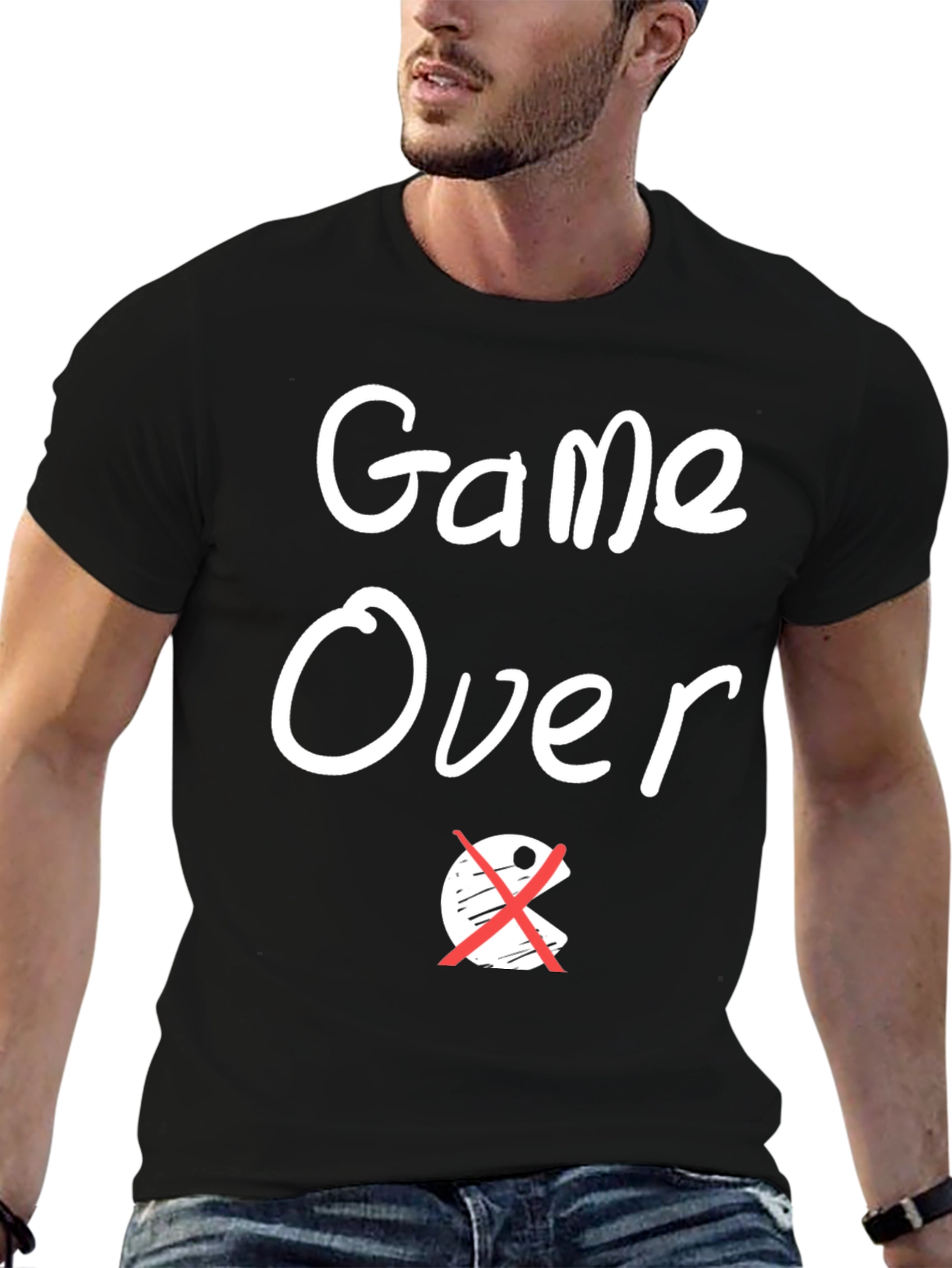 Game Over Pacman T-Shirt - Gamer Style!