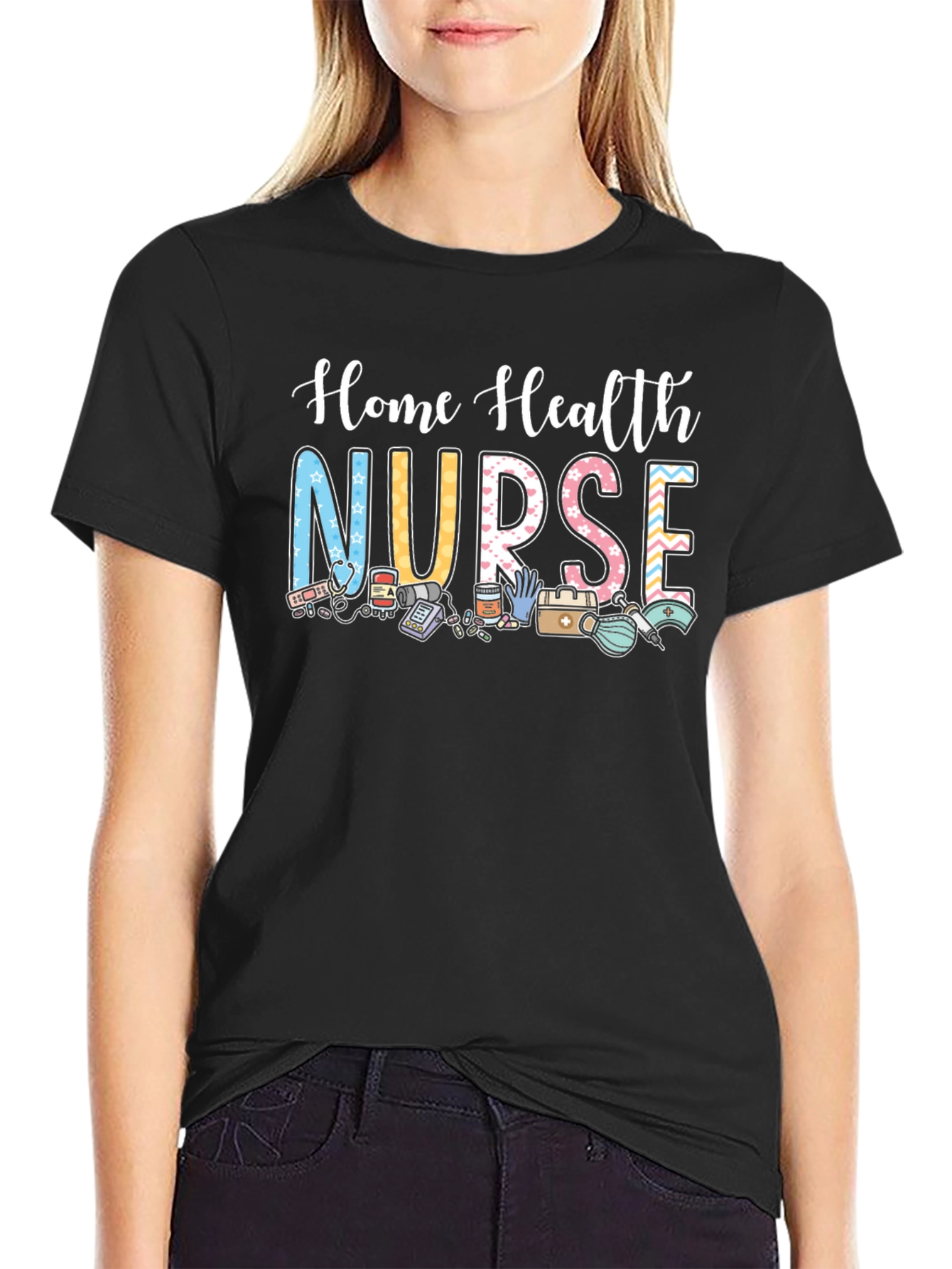 Home Health Nurse Graphic T-Shirt