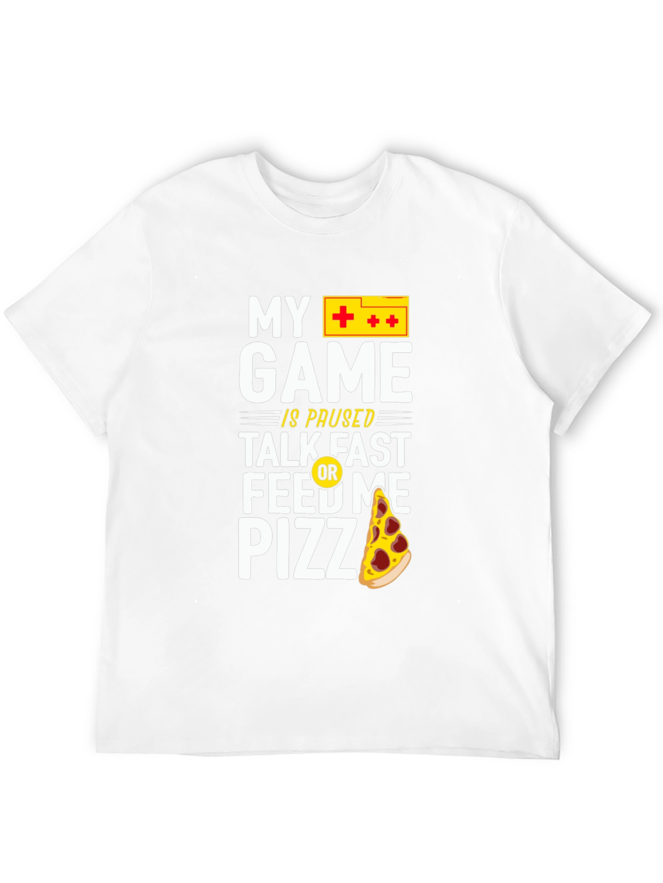 My Game Is Paused Pizza Gamer T-Shirt