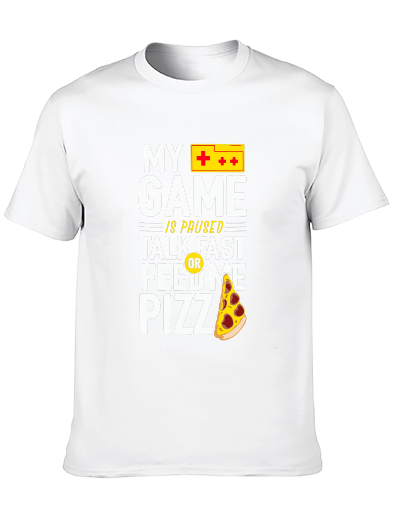 My Game Is Paused Pizza Gamer T-Shirt
