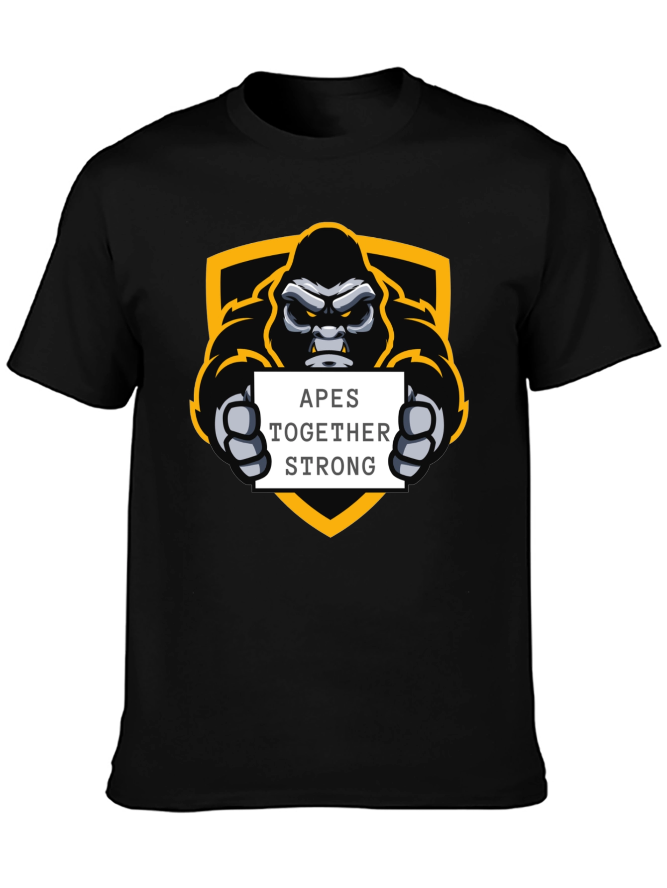 Apes Together Strong Black Graphic Tee