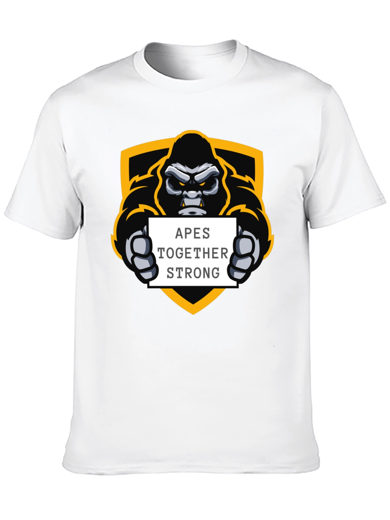 Apes Together Strong Black Graphic Tee