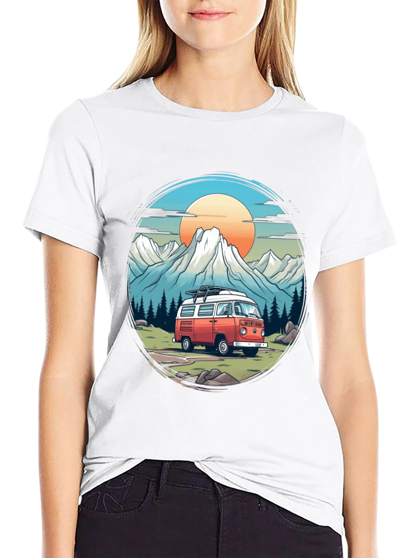 Retro Camper Van Adventure T-Shirt