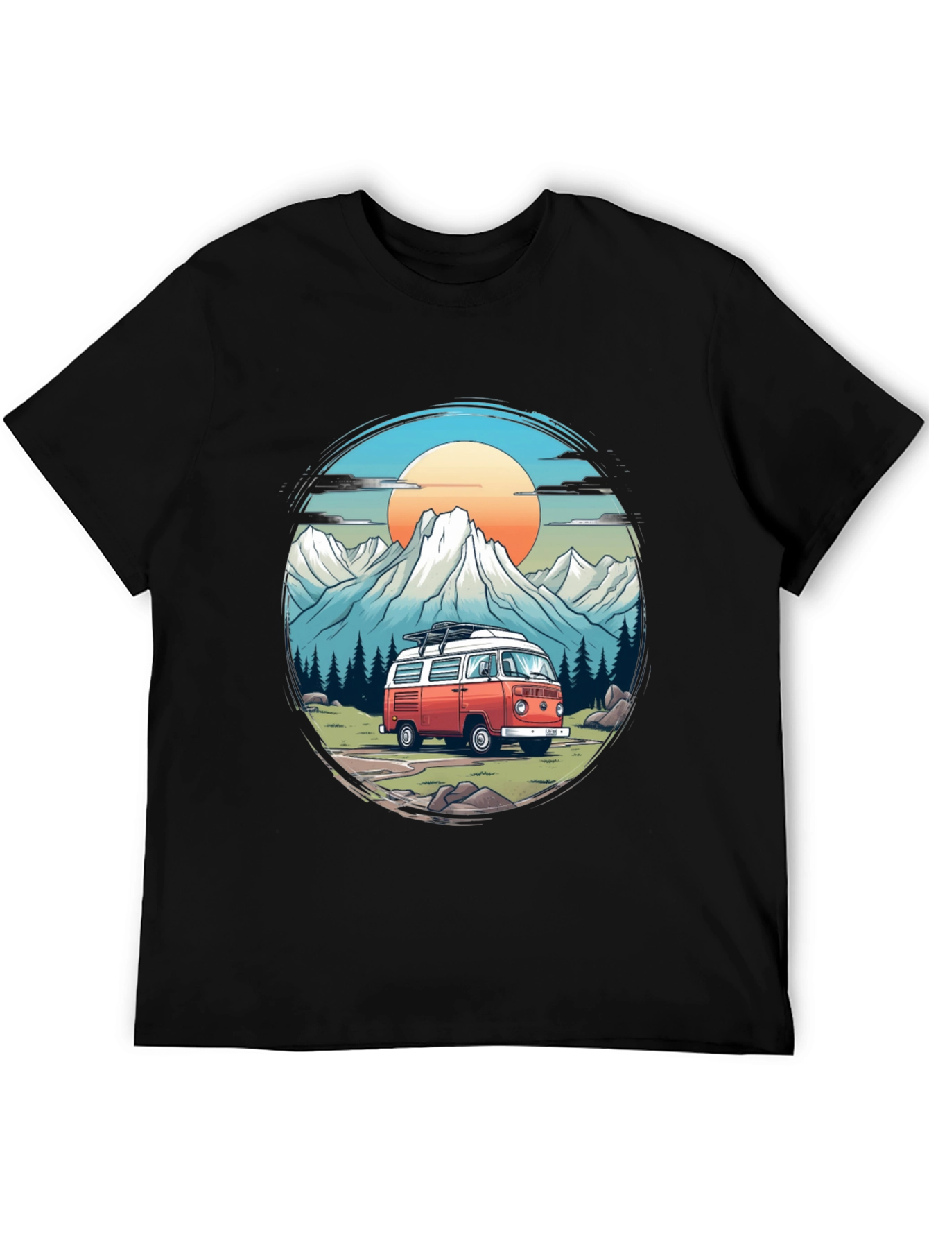 Retro Camper Van Adventure T-Shirt