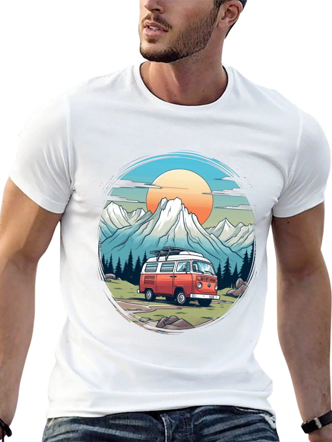 Retro Camper Van Adventure T-Shirt