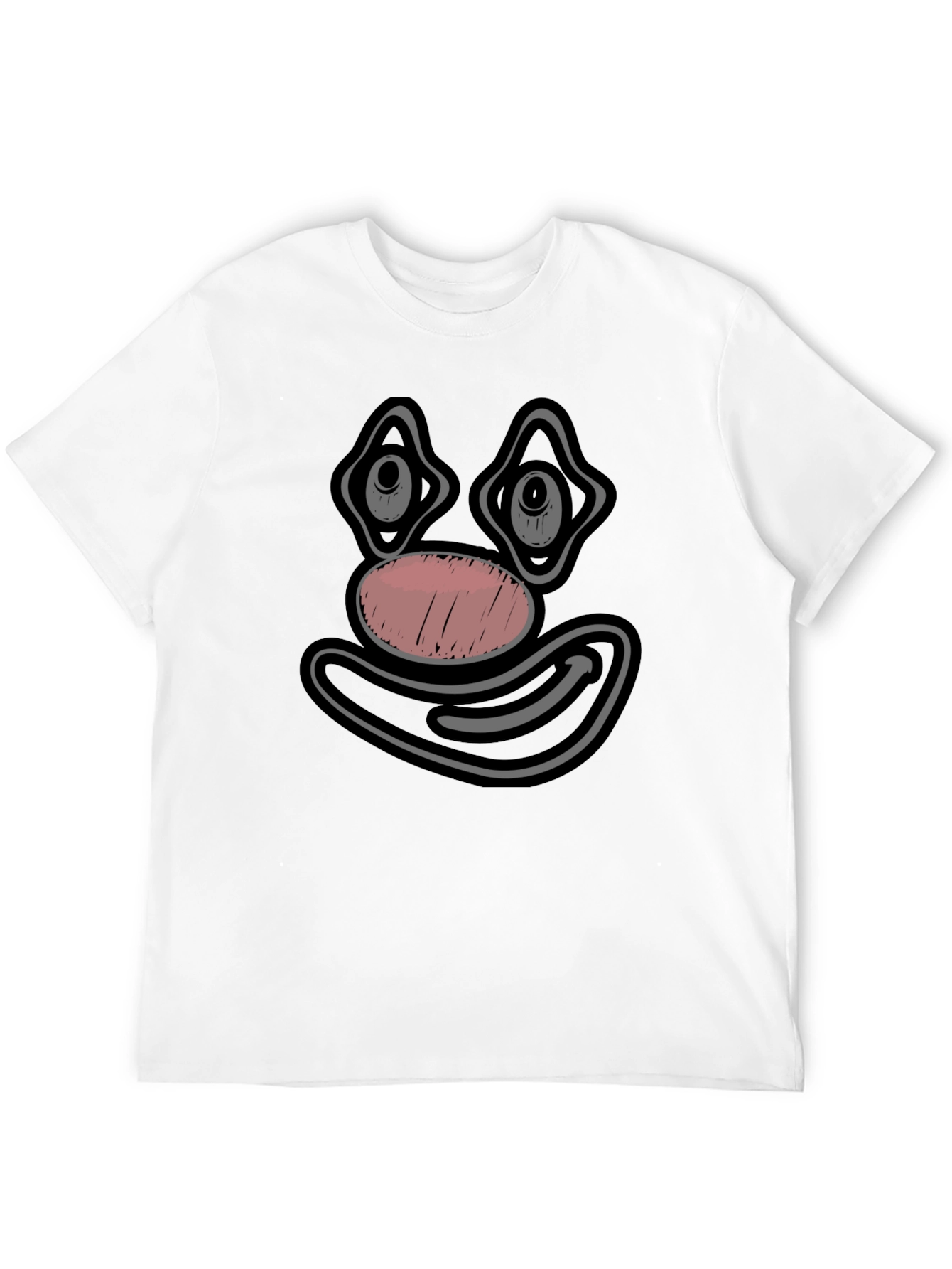 Clown Face Graphic Tee - Black Cotton T-Shirt