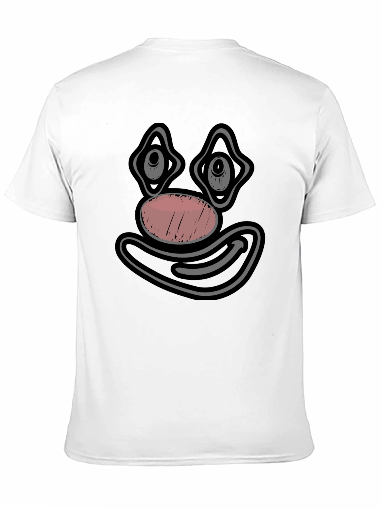 Clown Face Graphic Tee - Black Cotton T-Shirt